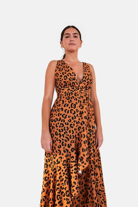 vestido onça farm