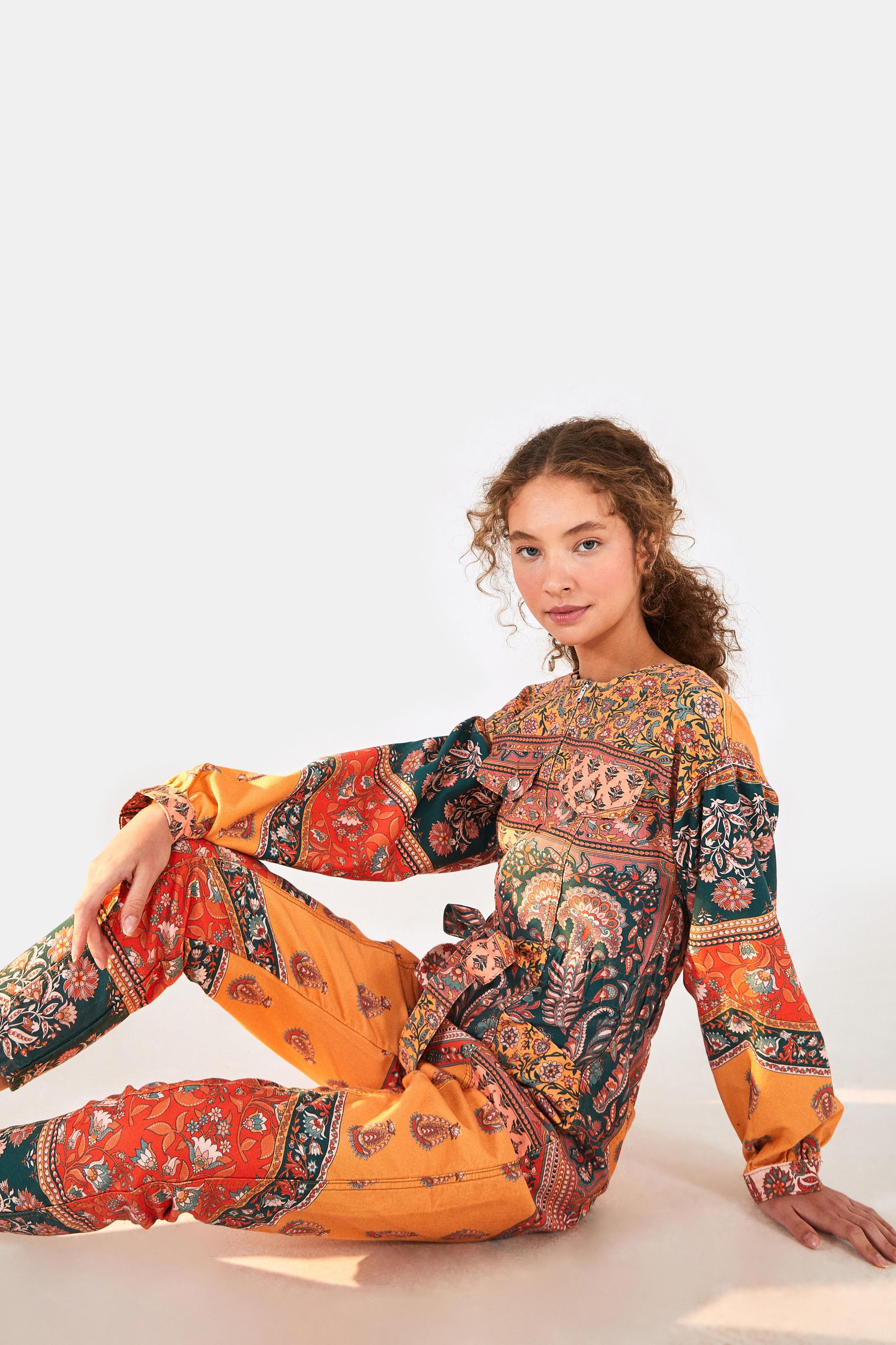 macacão estampado longo 2018