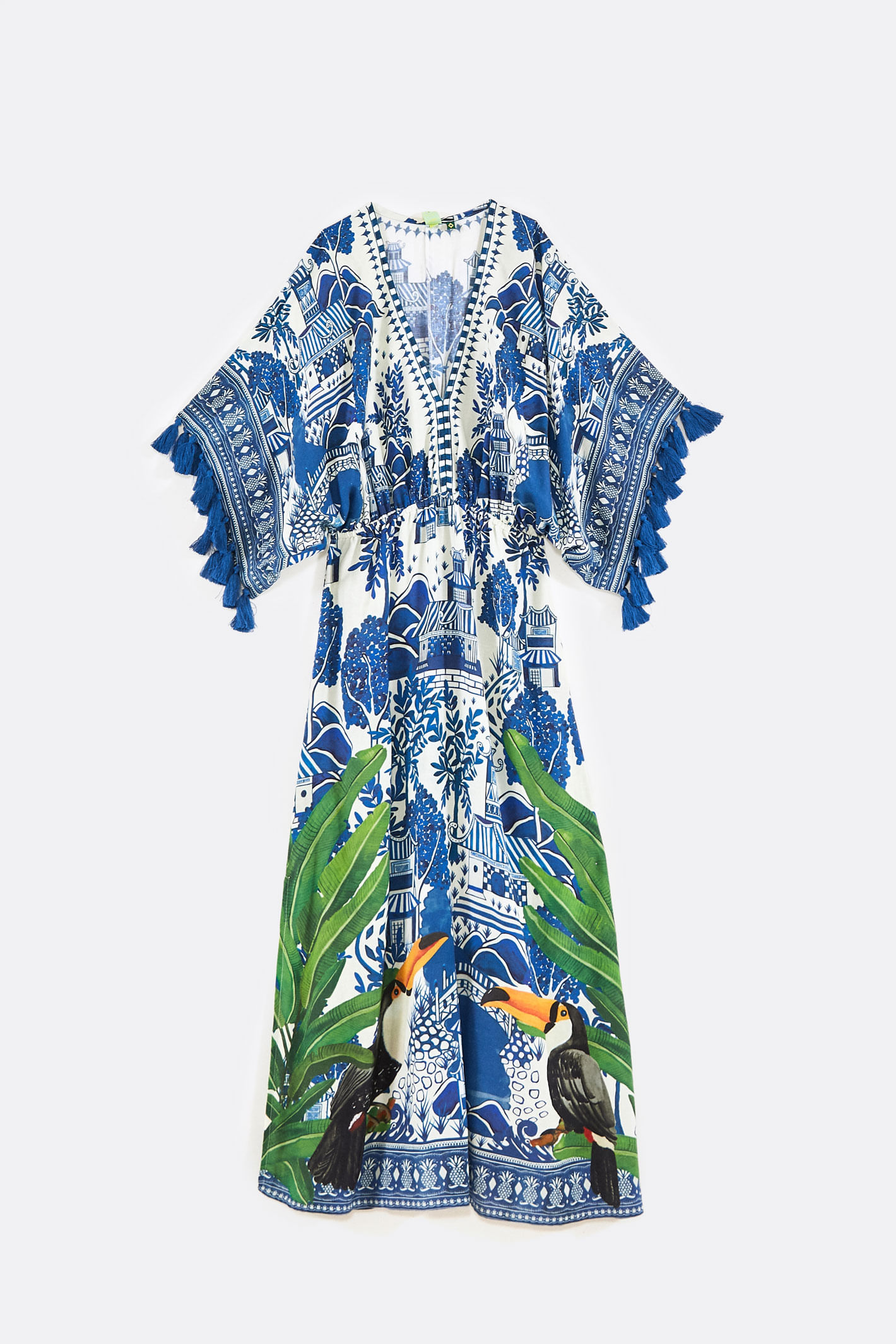 vestido farm azulejo
