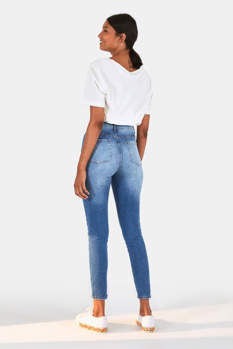 calça jeans flare farm