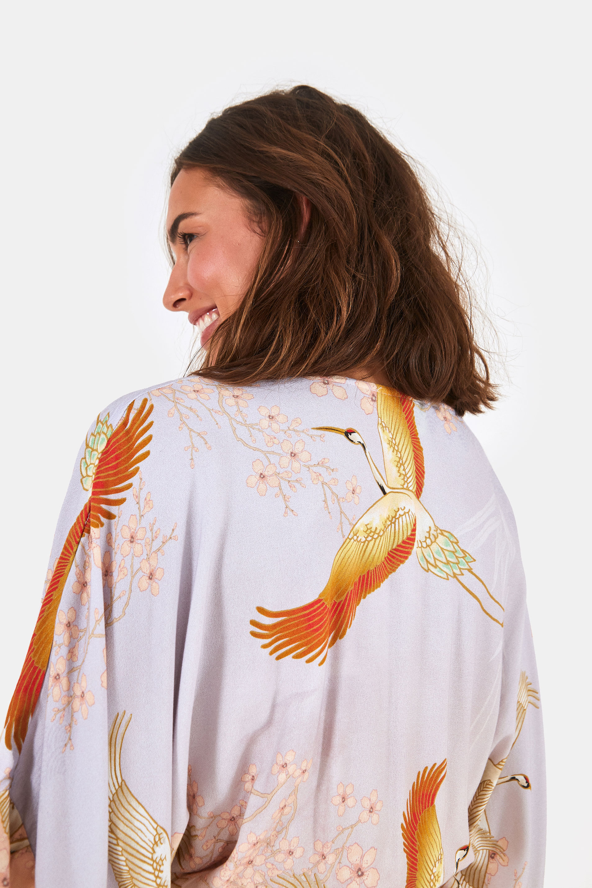 vestido manga kimono