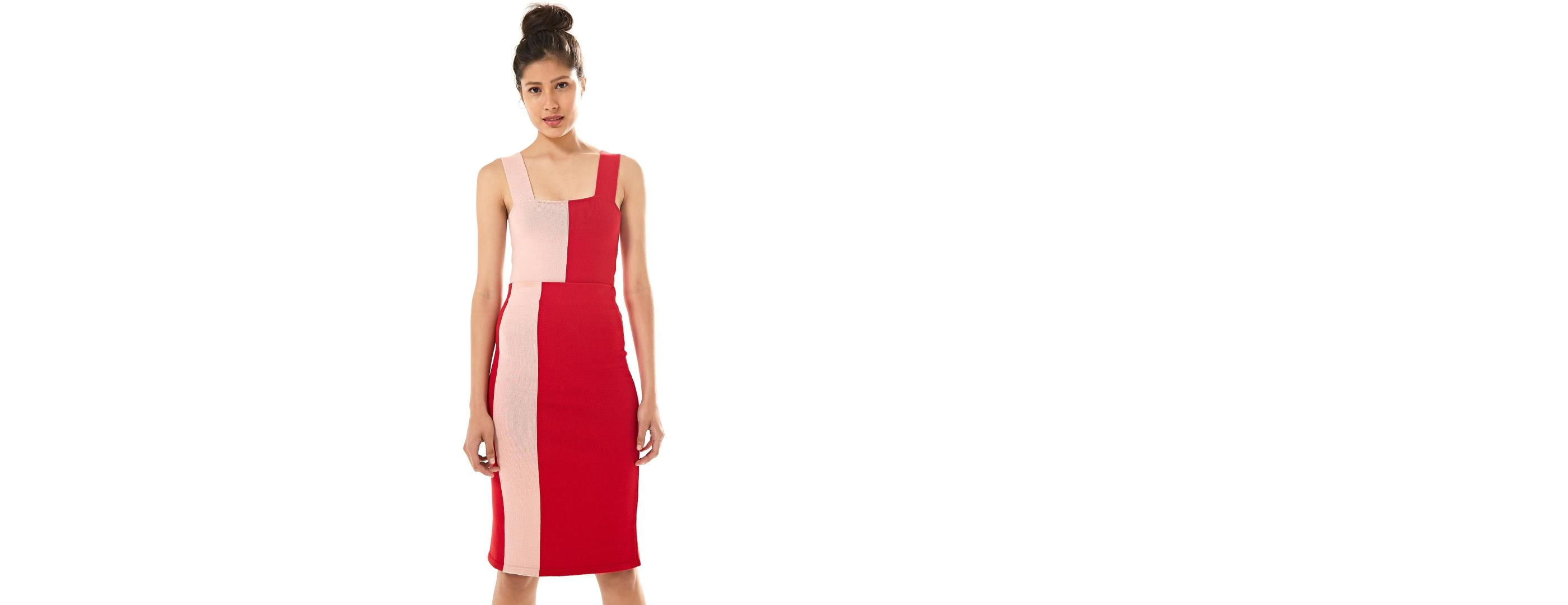 Saia Tricot Fenda Bicolor