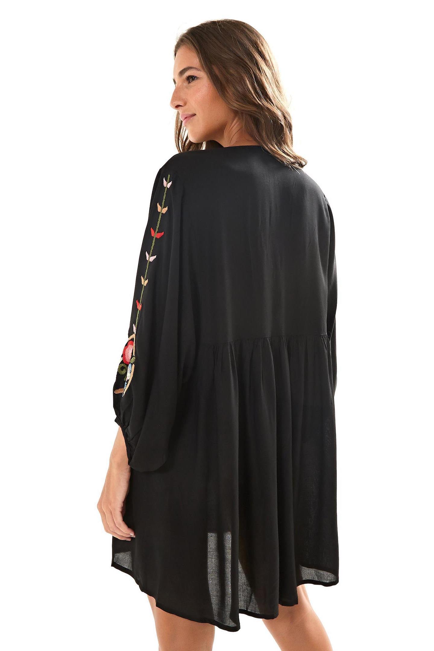 Vestido Bata Bordado