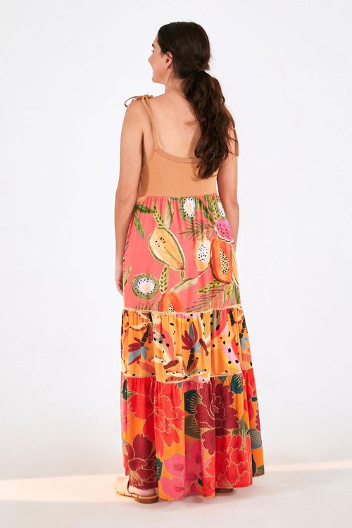vestido patch arara farm