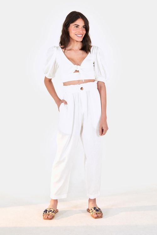 calça jeans flare farm