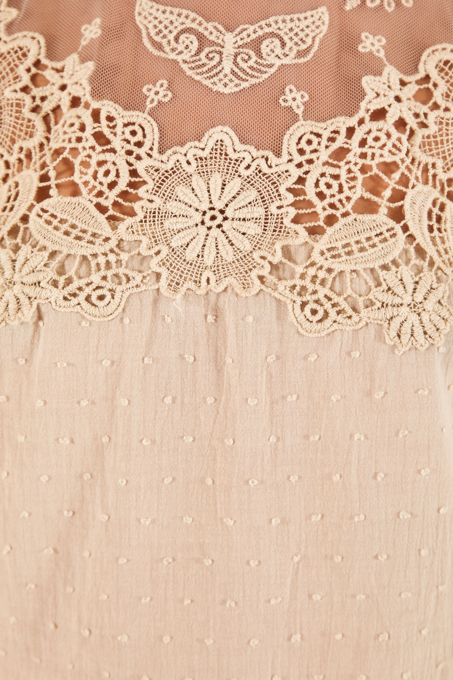 Blusa Pala Renda Romantica