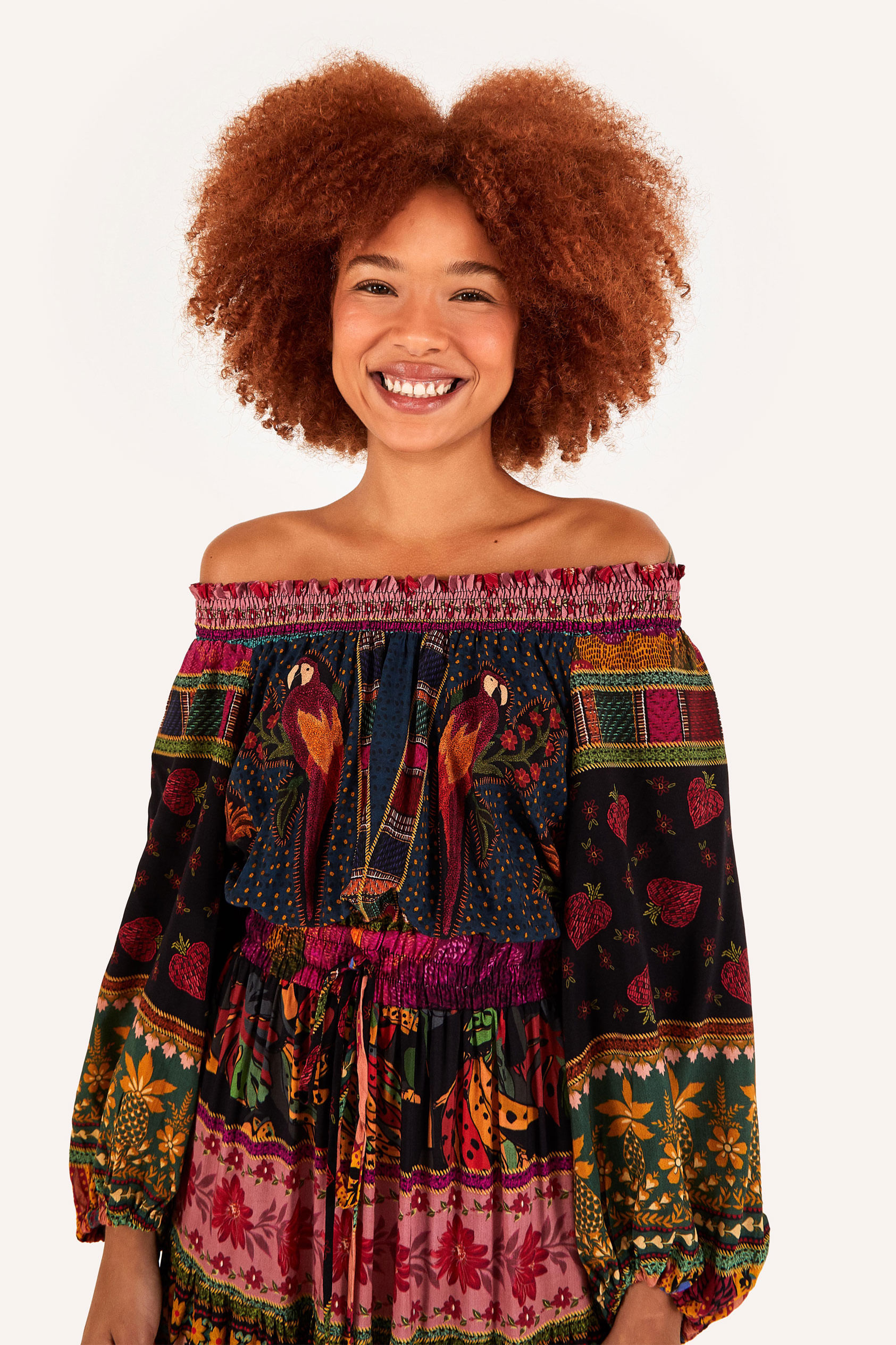 Vestido Cropped Com Manga Patch Lindeza