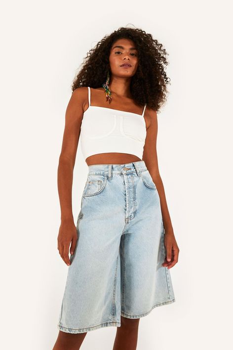 bermuda pantacourt jeans