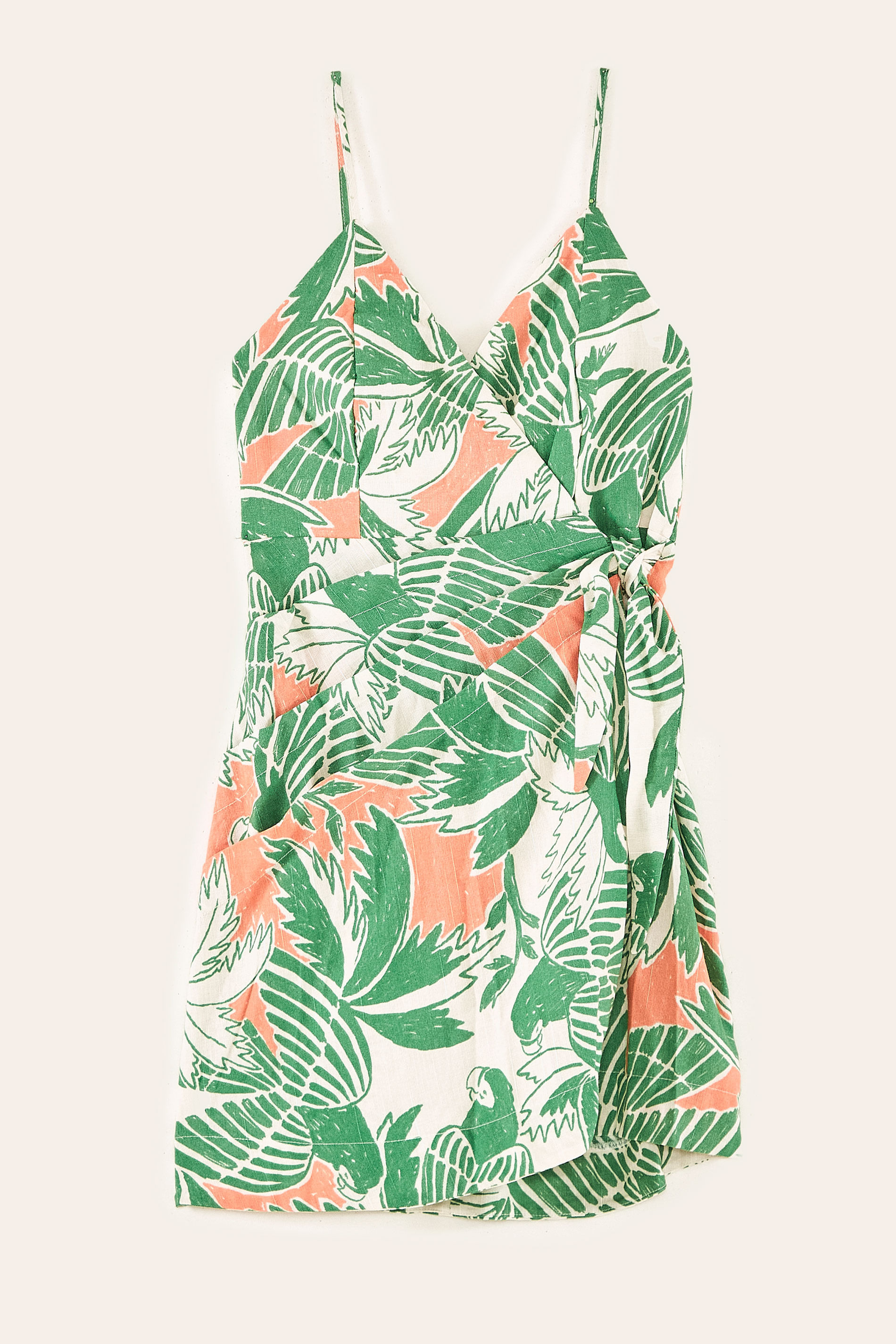 Vestido Curto Estampado Voo Das Cores