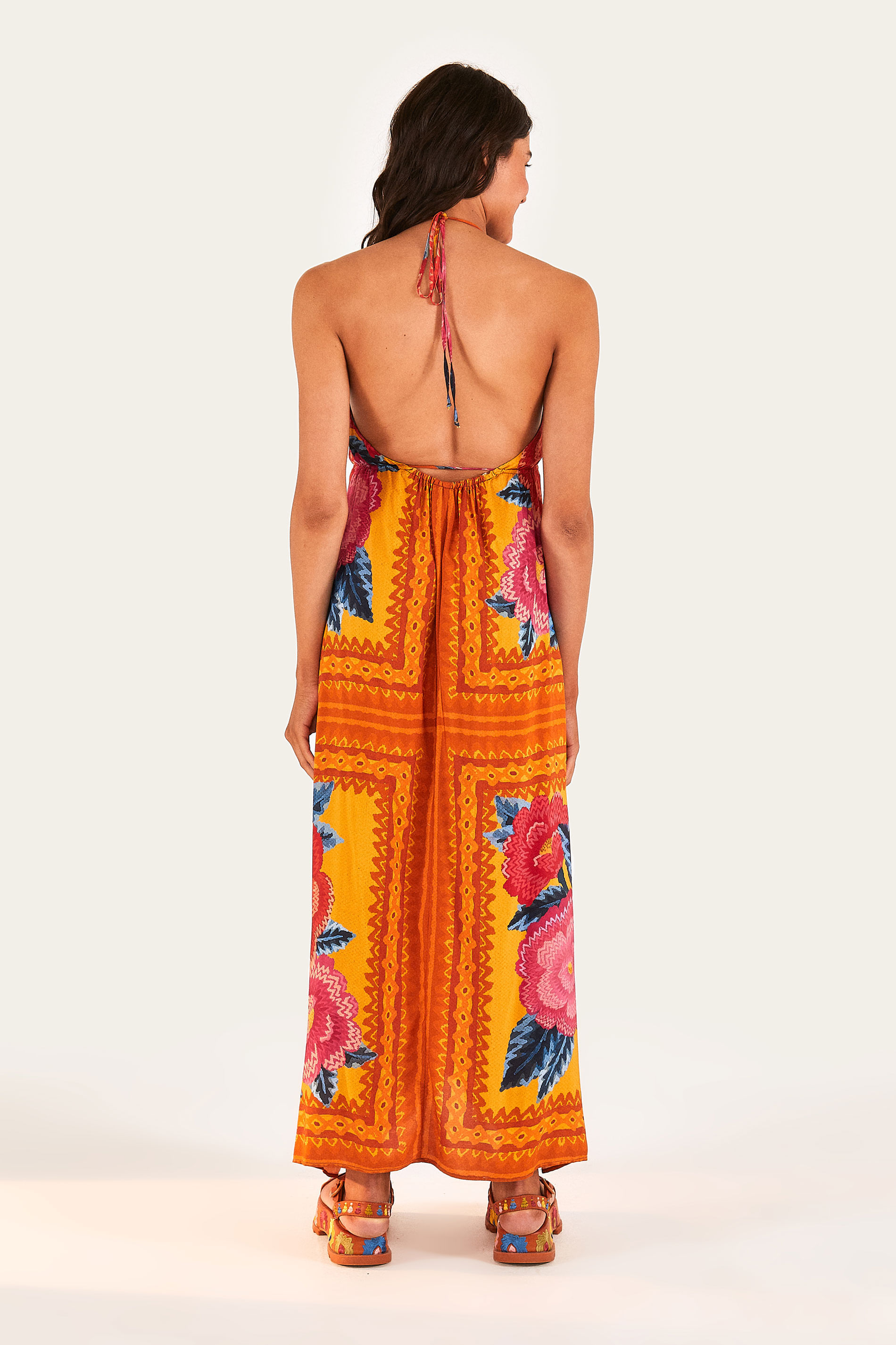 Vestido Cropped Estampado Dinamarca
