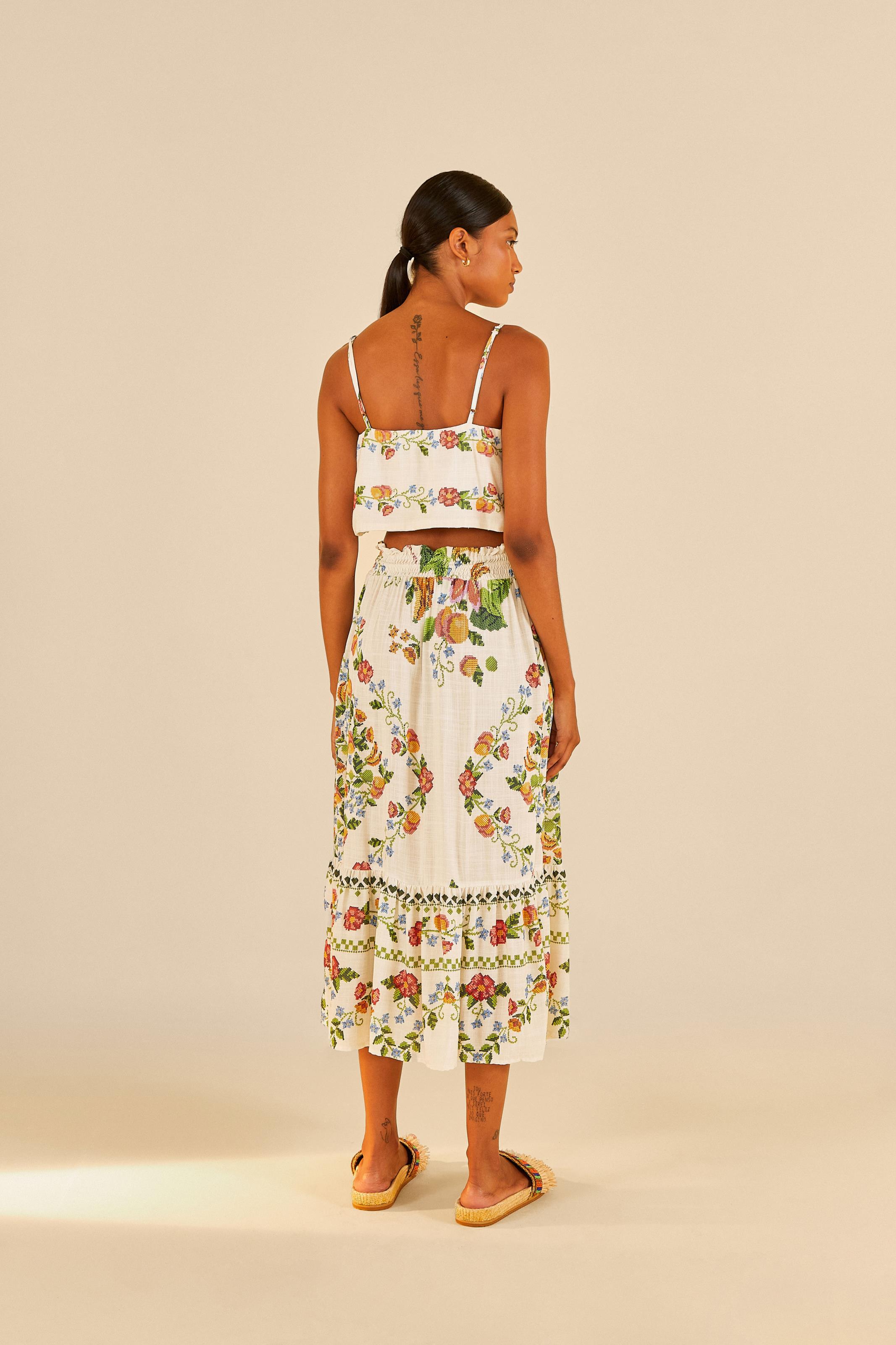 Top Estampado Vitamina De Verão Listra