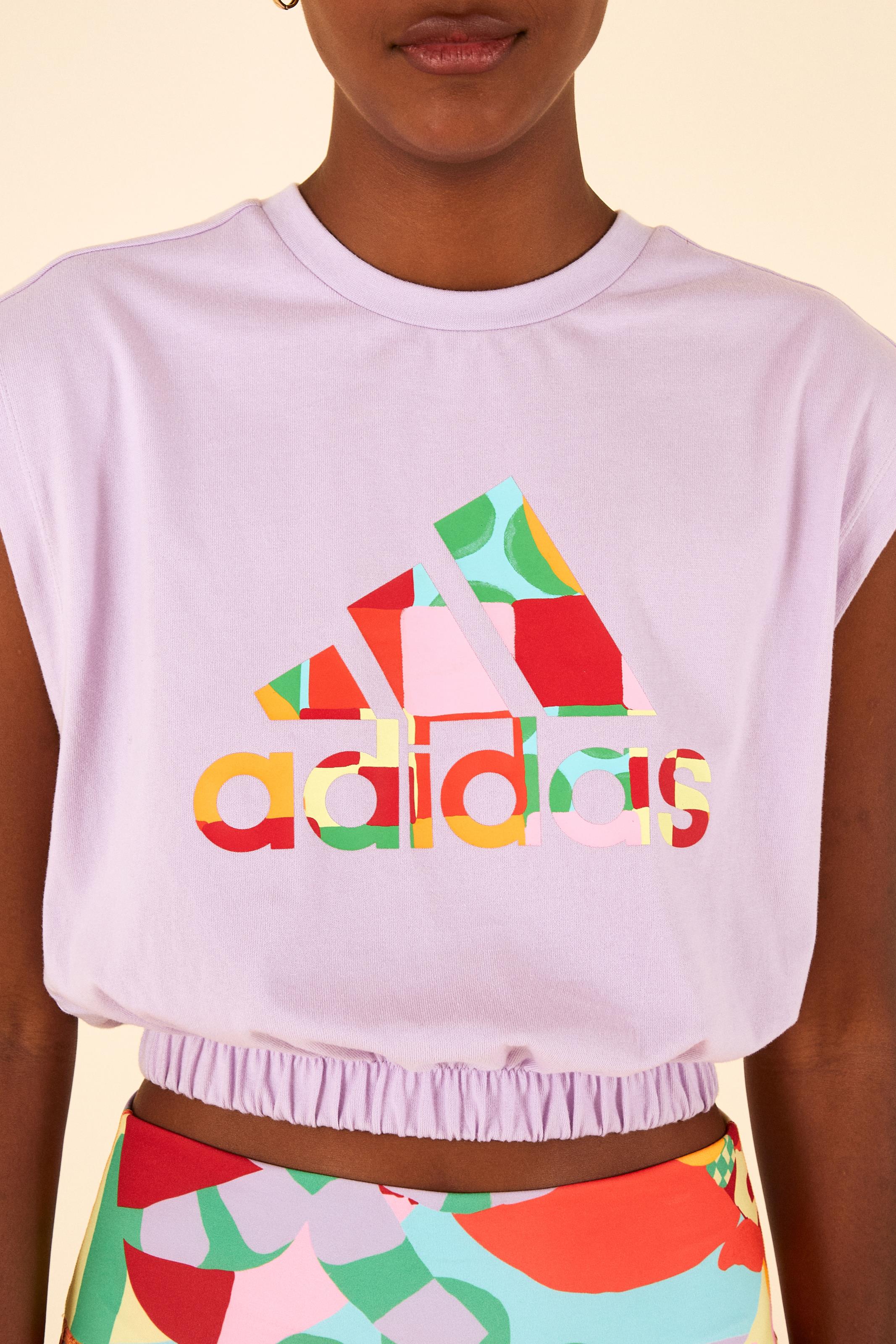 Top Sem Manga Adidas All Together Lilás