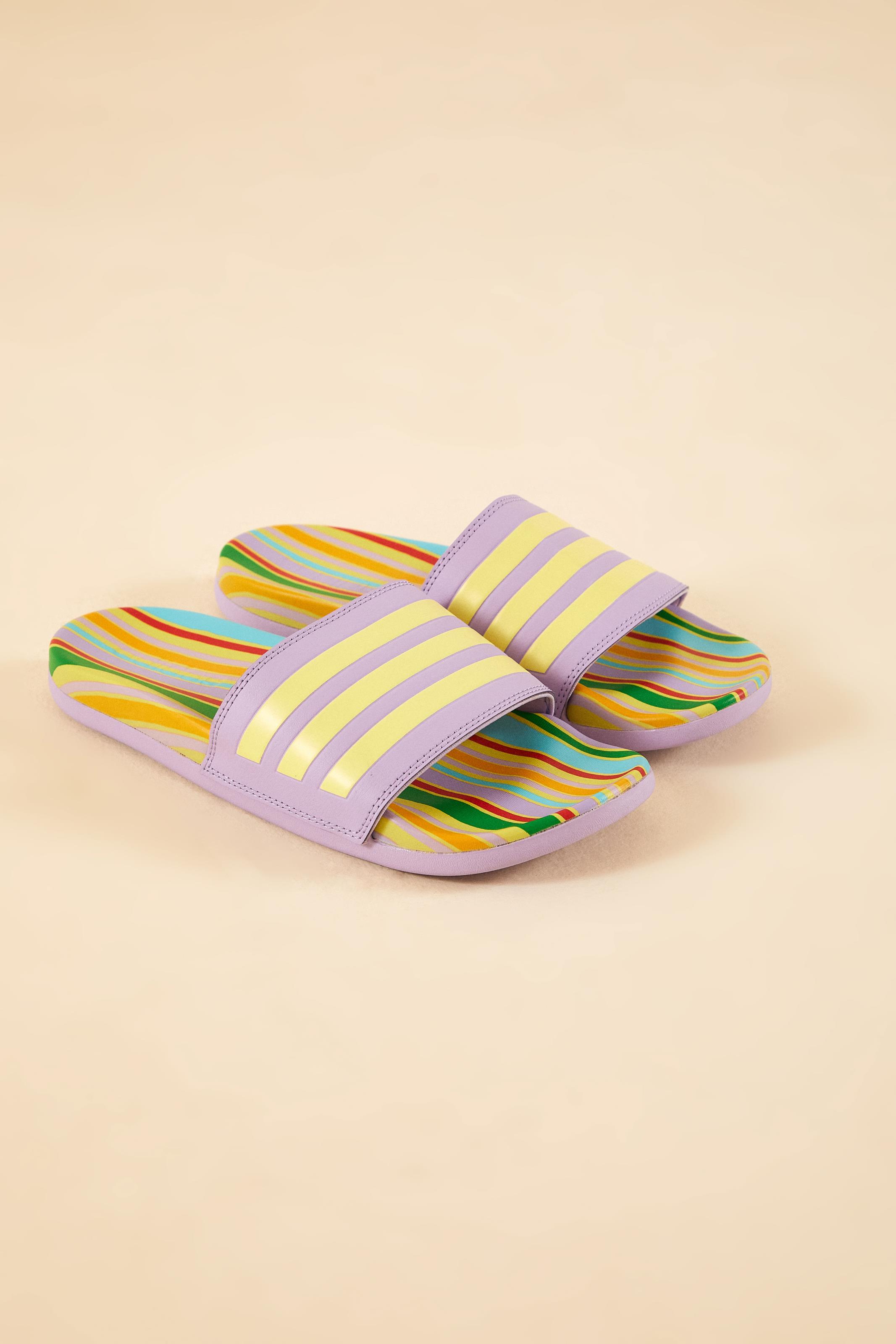 Adidas adilette pastel slide sandal best sale