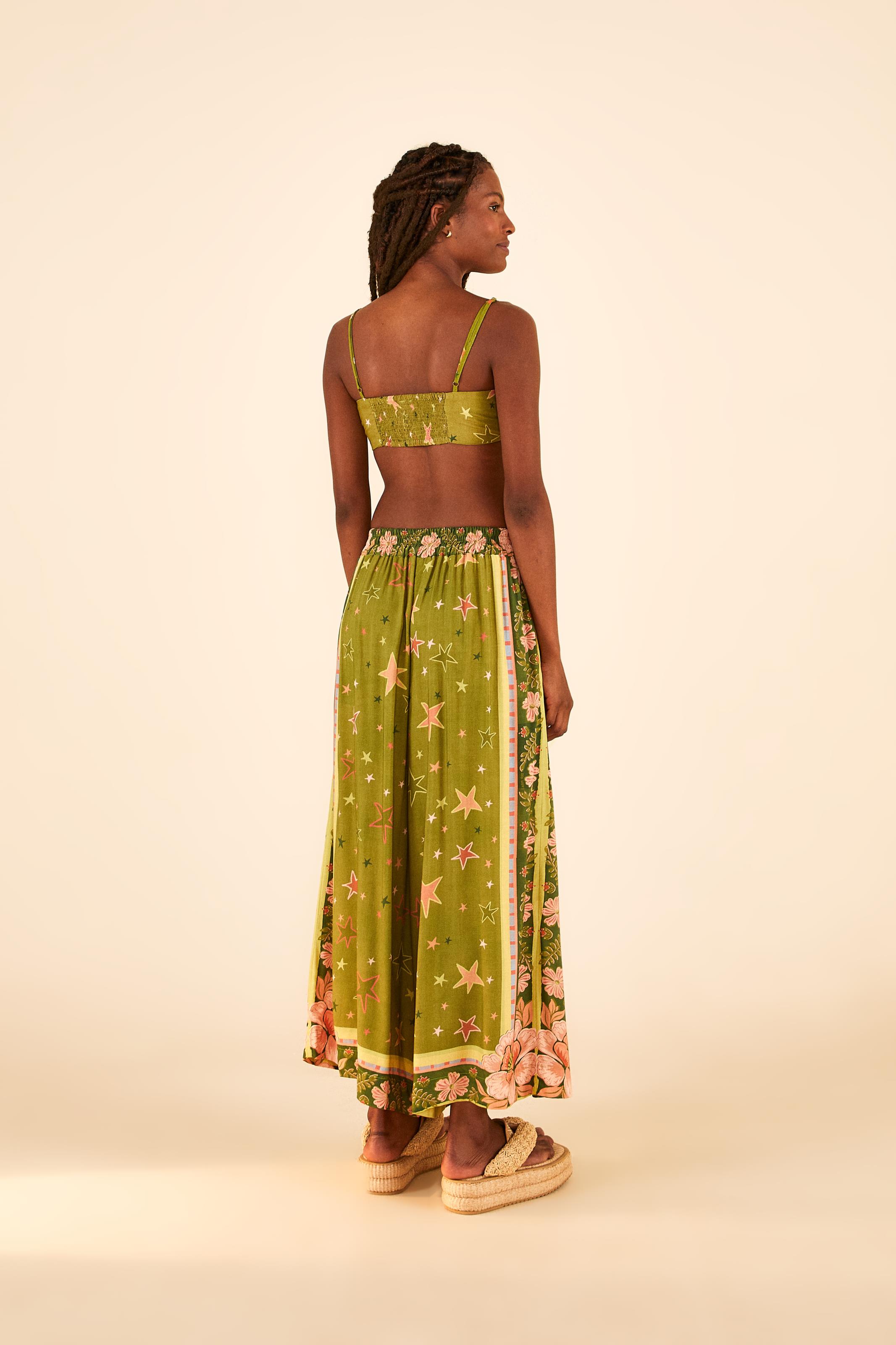 Top Lenço Estampado Estrela