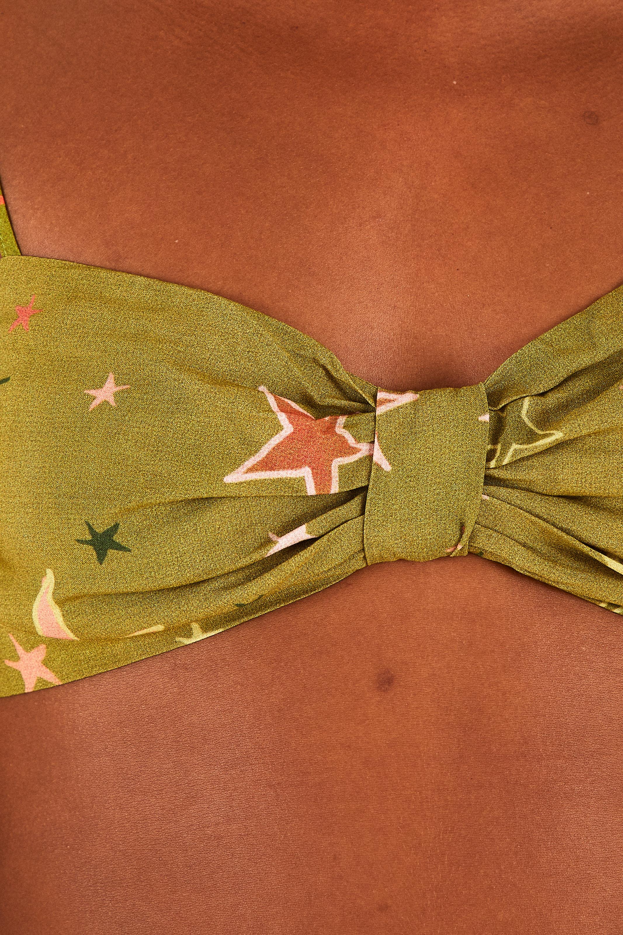 Top Lenço Estampado Estrela