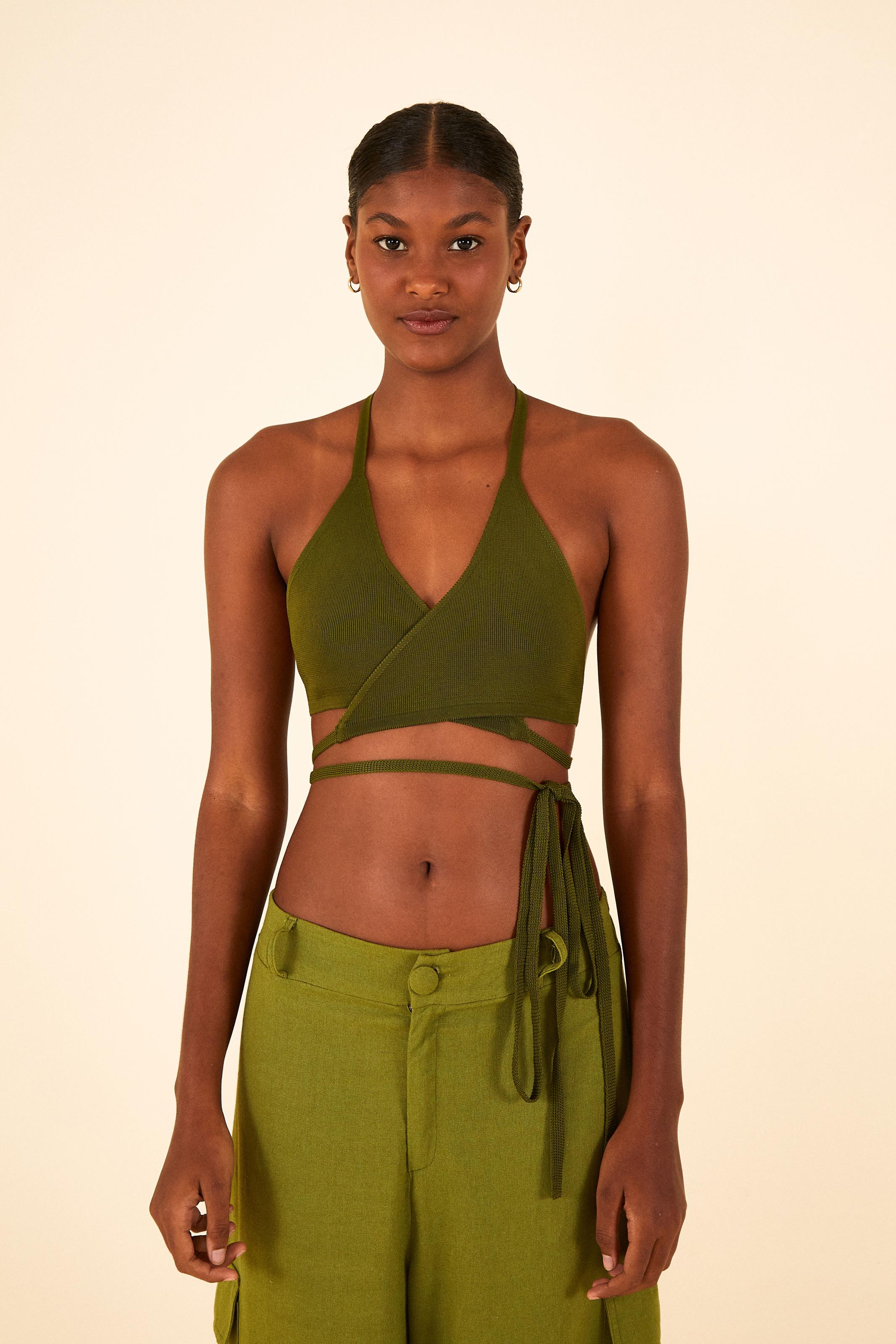 Top Biquíni Tricot Amarração