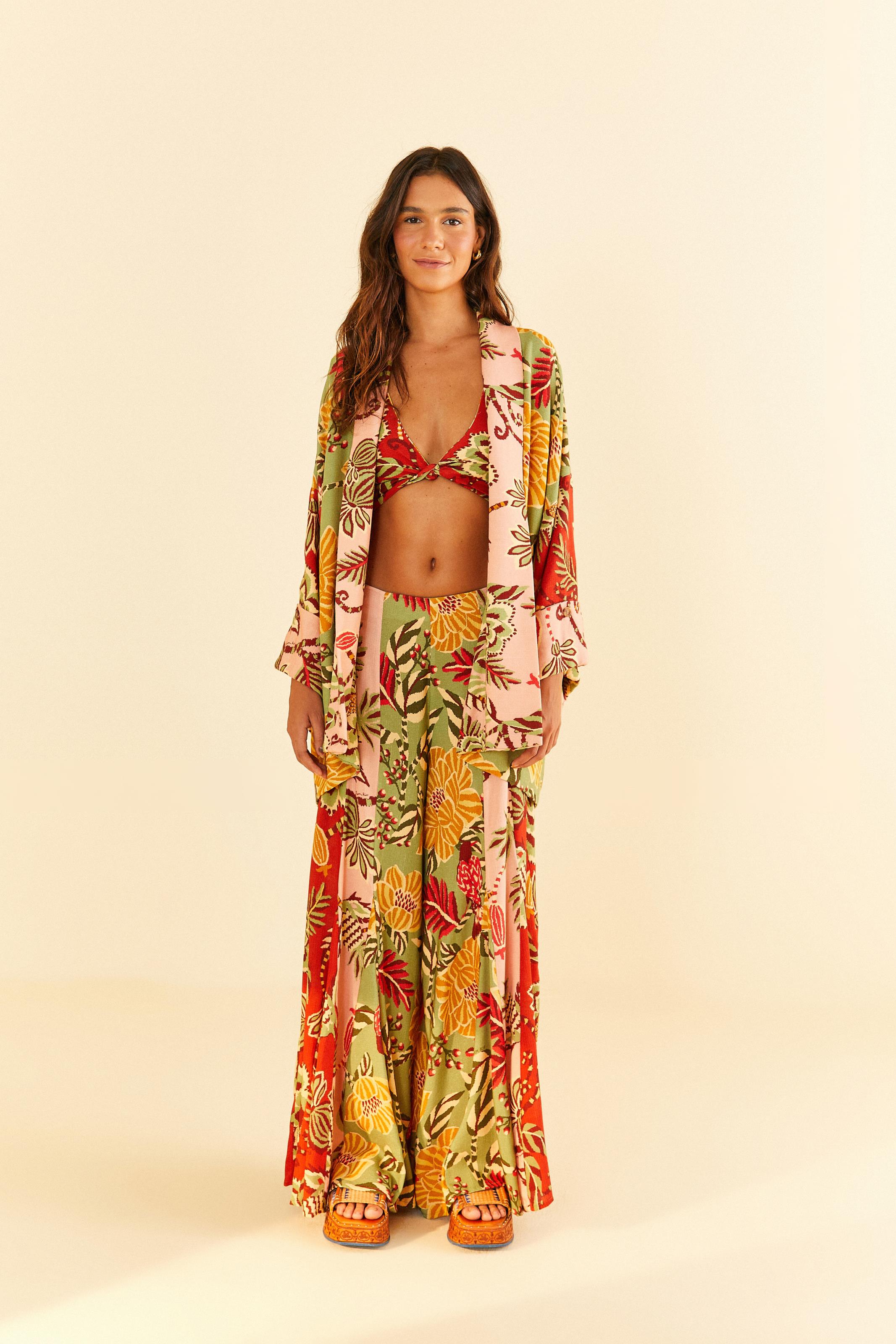 Top Double Patch Estampado Flor De Inverno