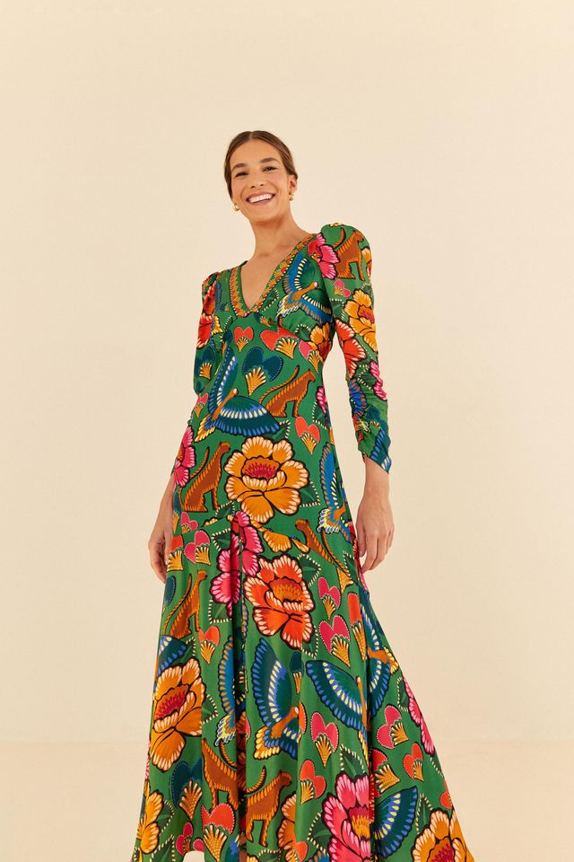 vestido floral: curto, midi e longo | FARM