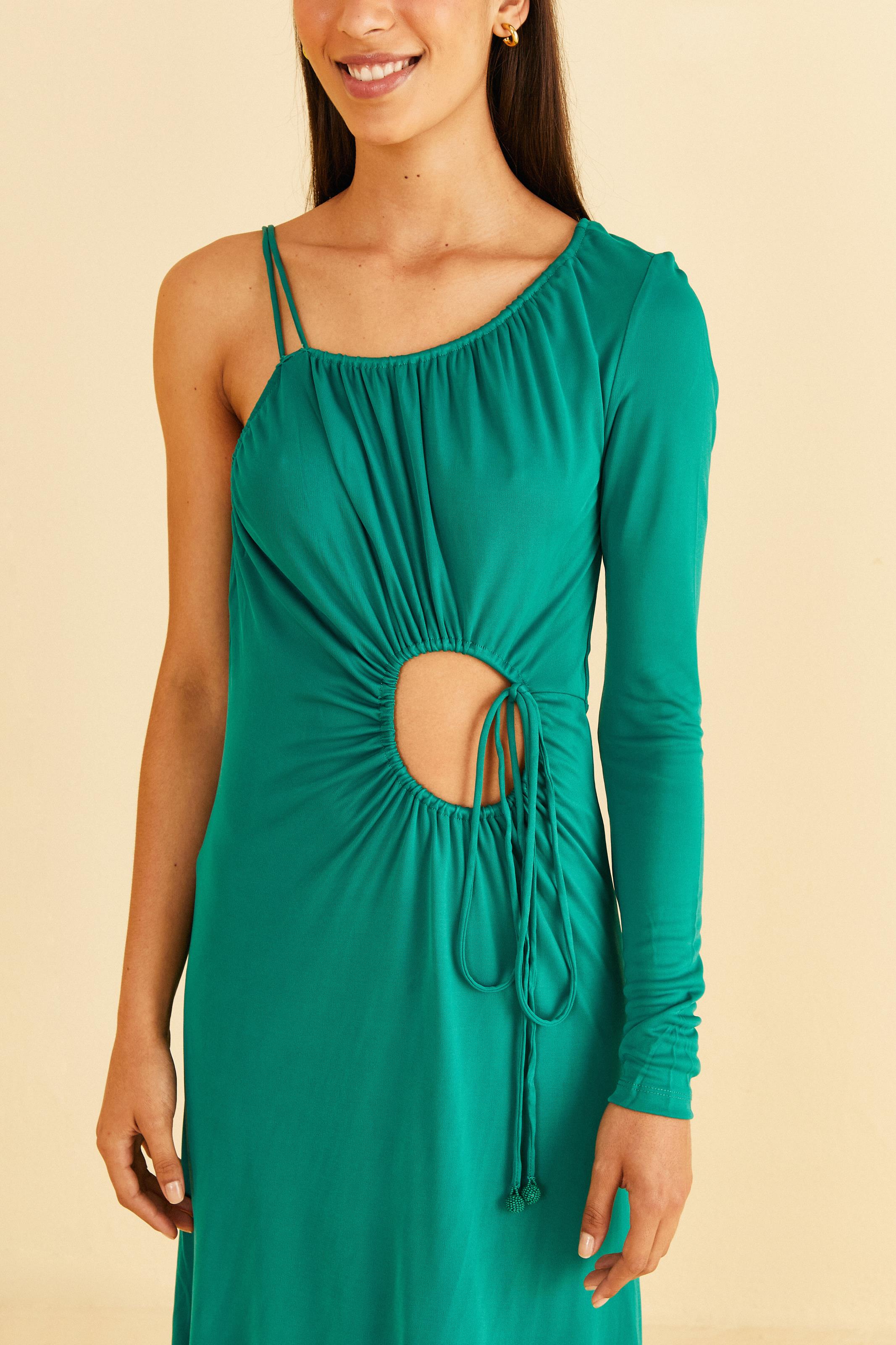 Vestido Cropped Ombro Só