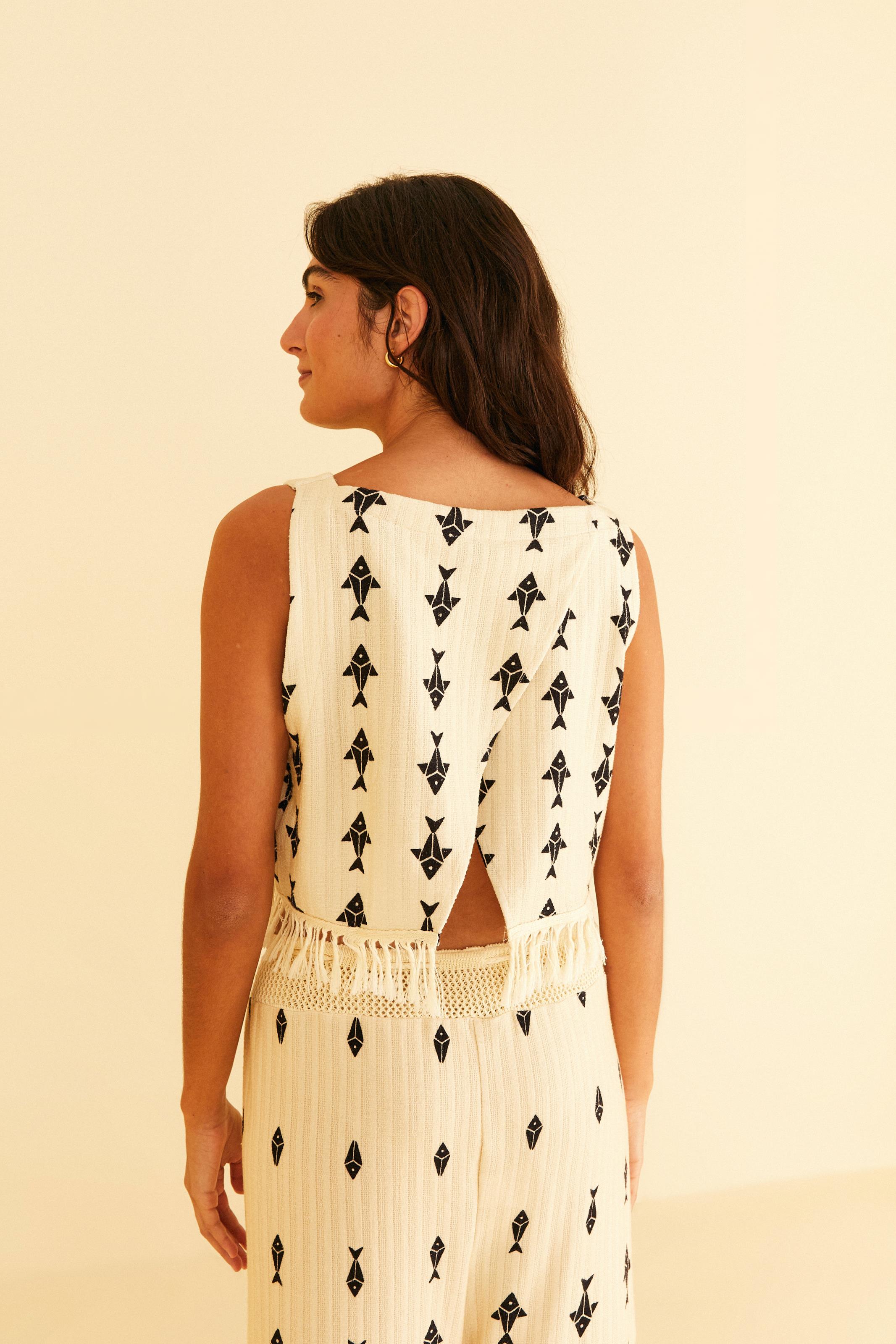 Blusa Estampada Peixinhos