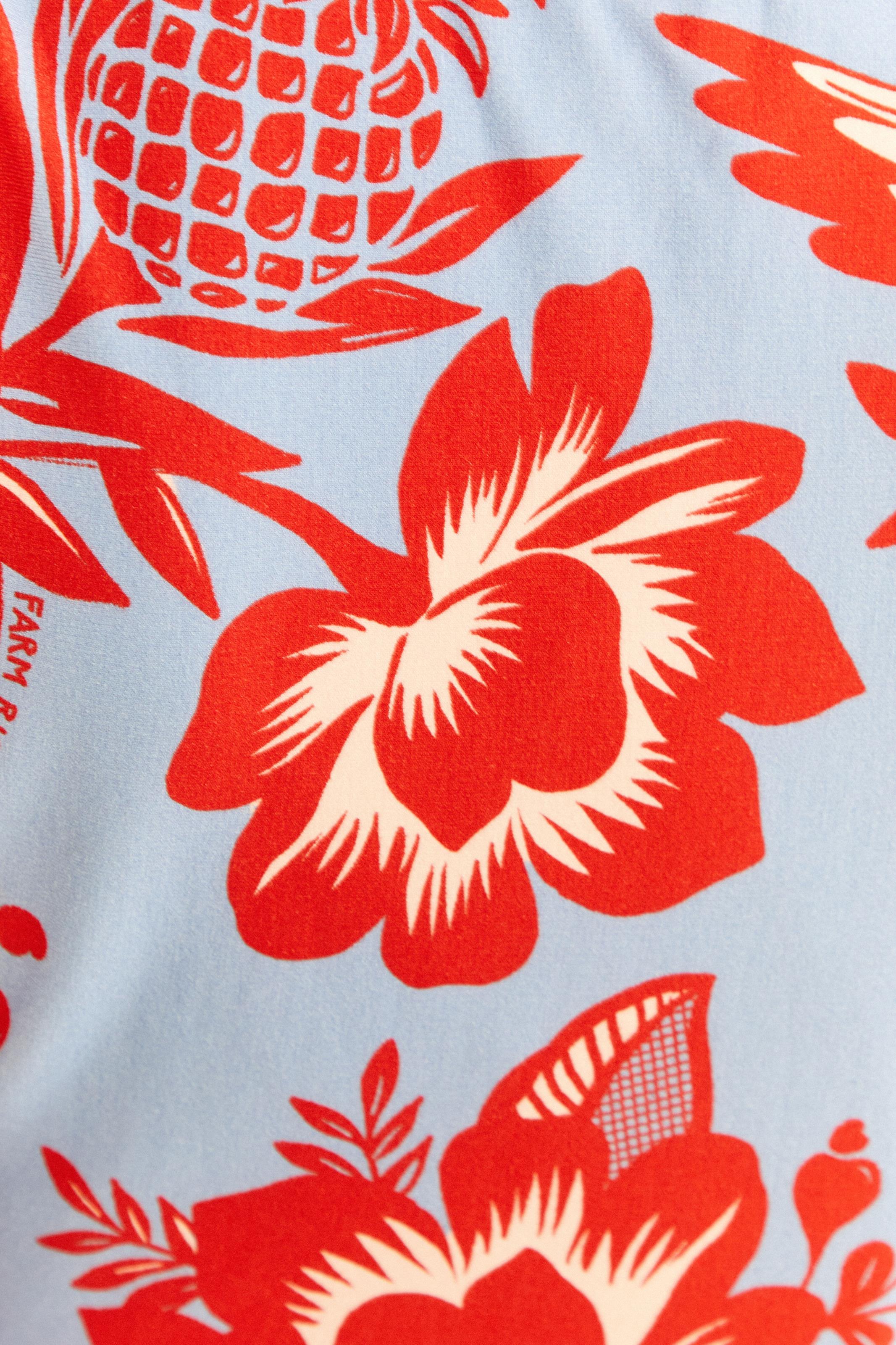 Blusa Double Estampada Flor De Renda