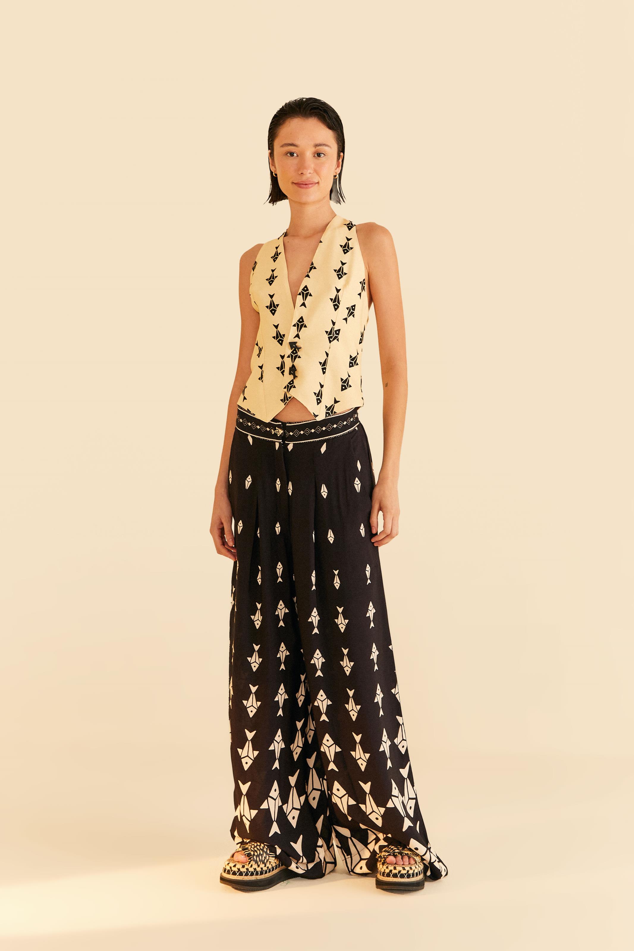 Calça Estampada Peixinhos