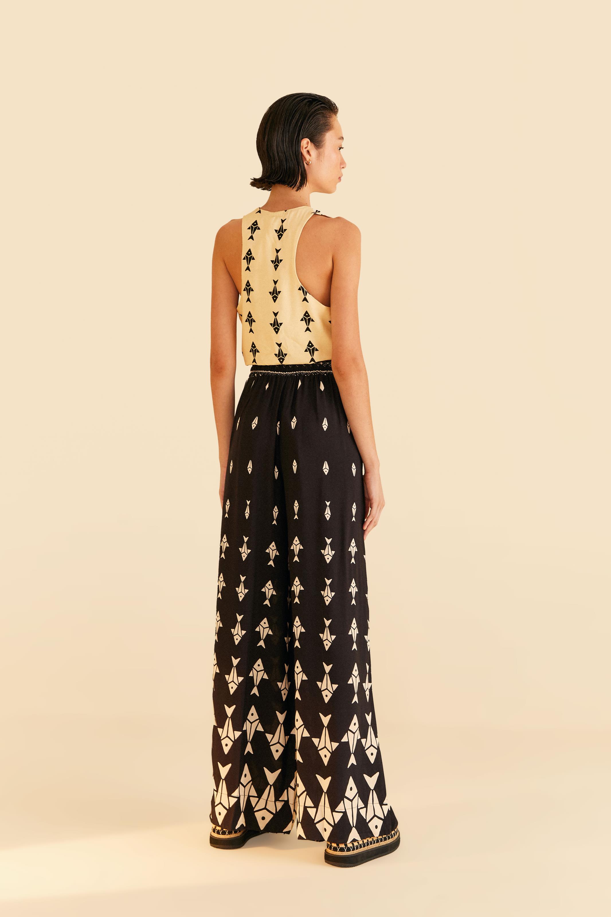 Calça Estampada Peixinhos