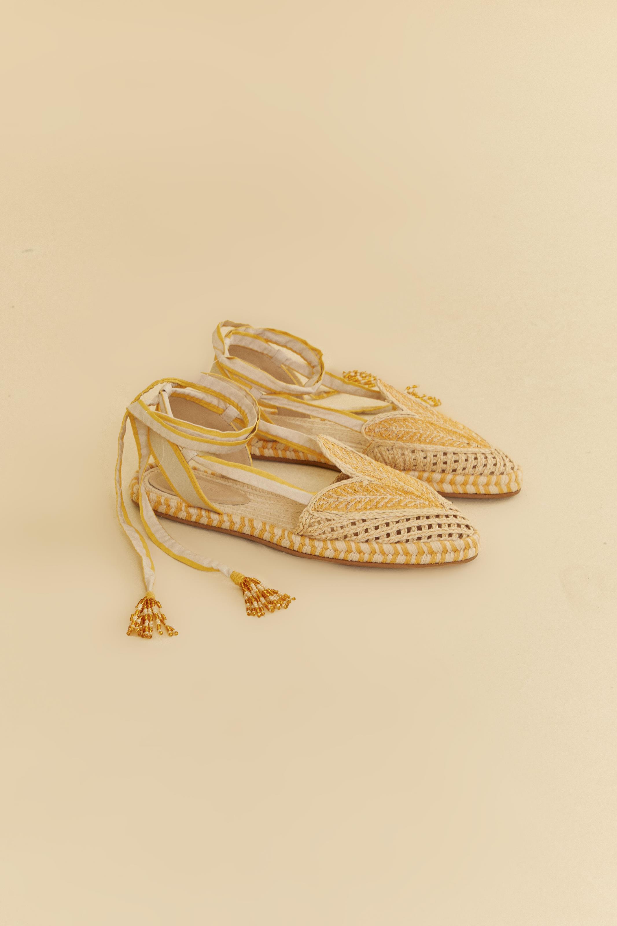 Sand Espadrille Flat
