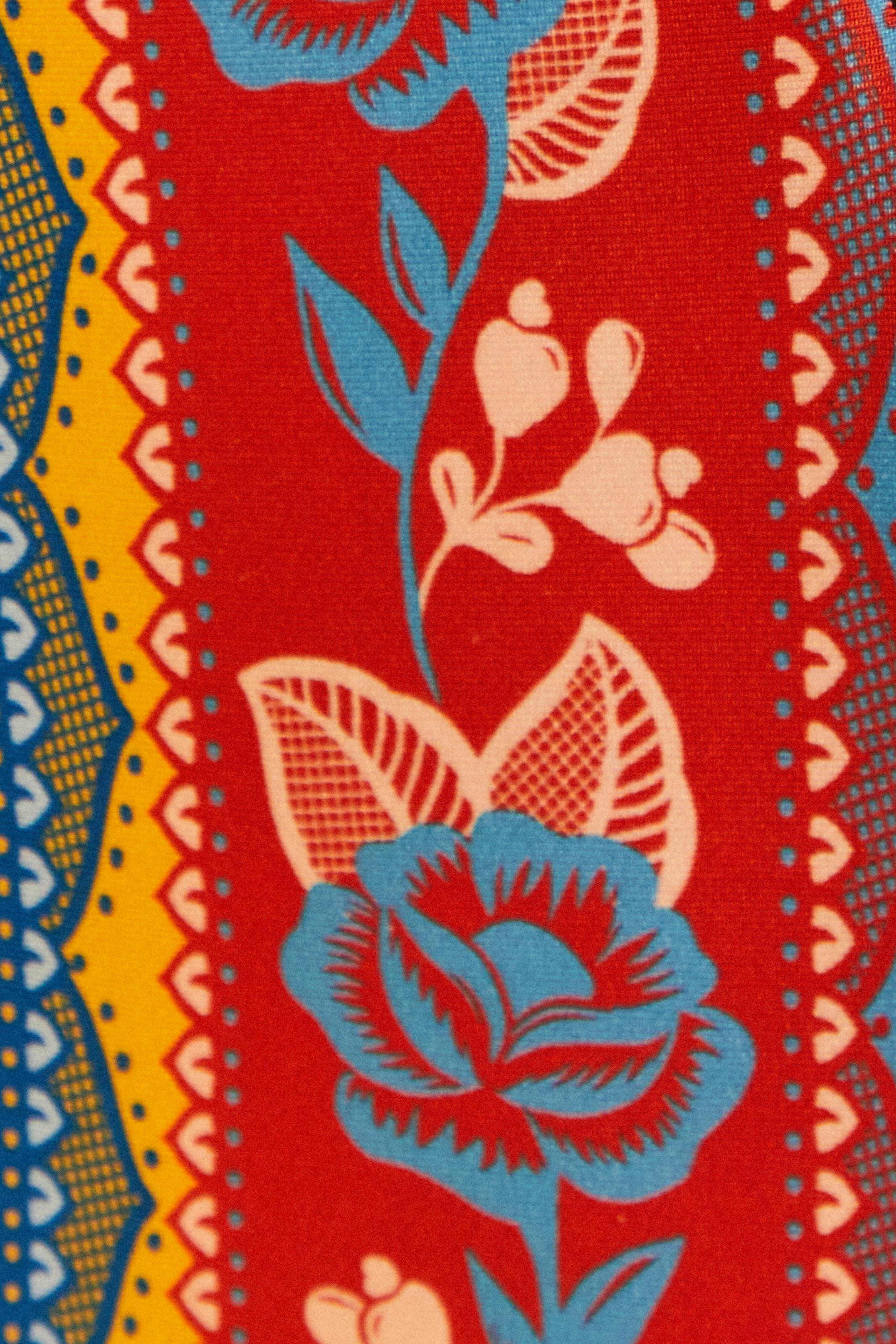 Maiô Patch Double Estampado Floral Renda