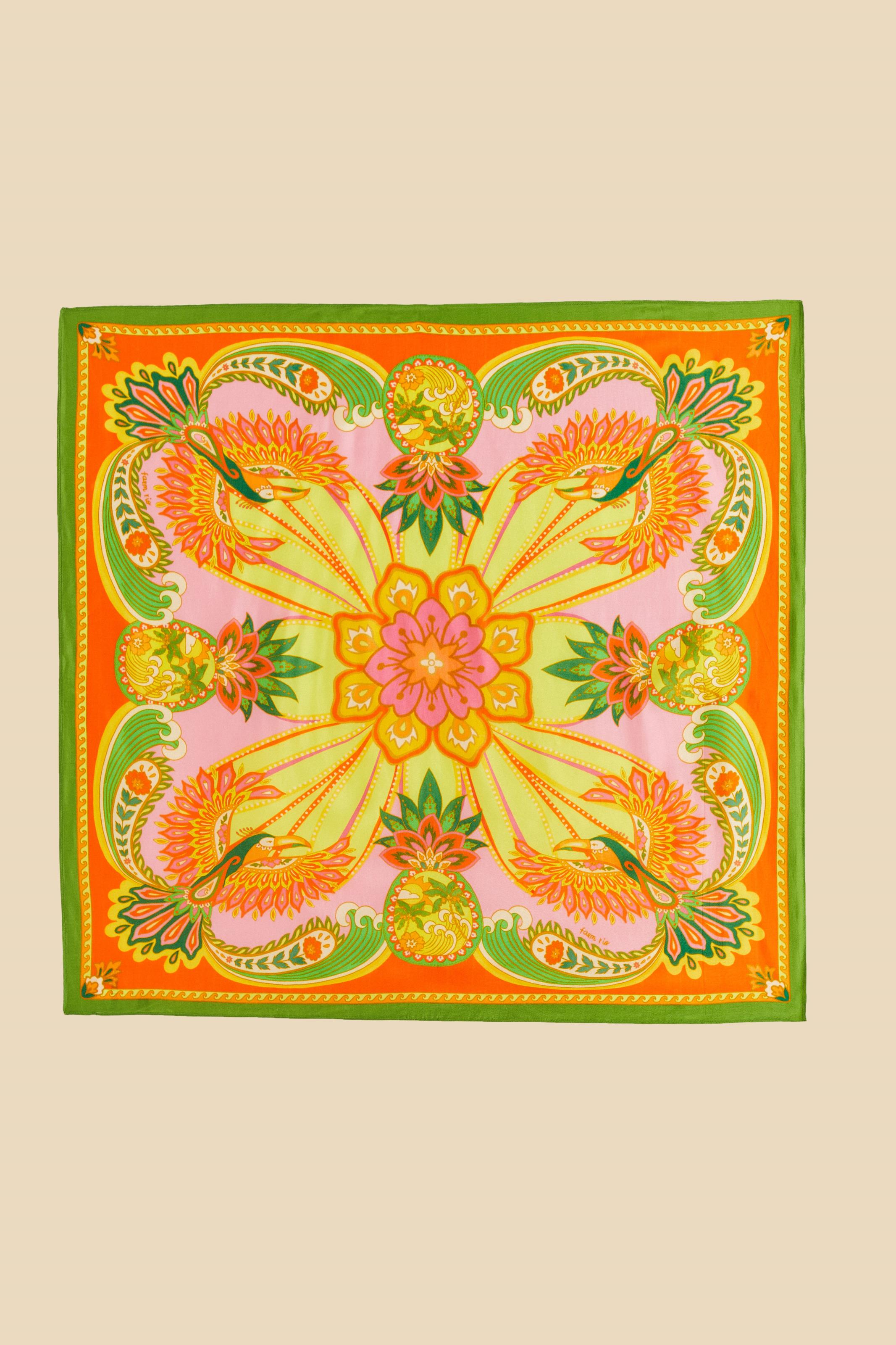Lenço Estampado Tucanos Praianos