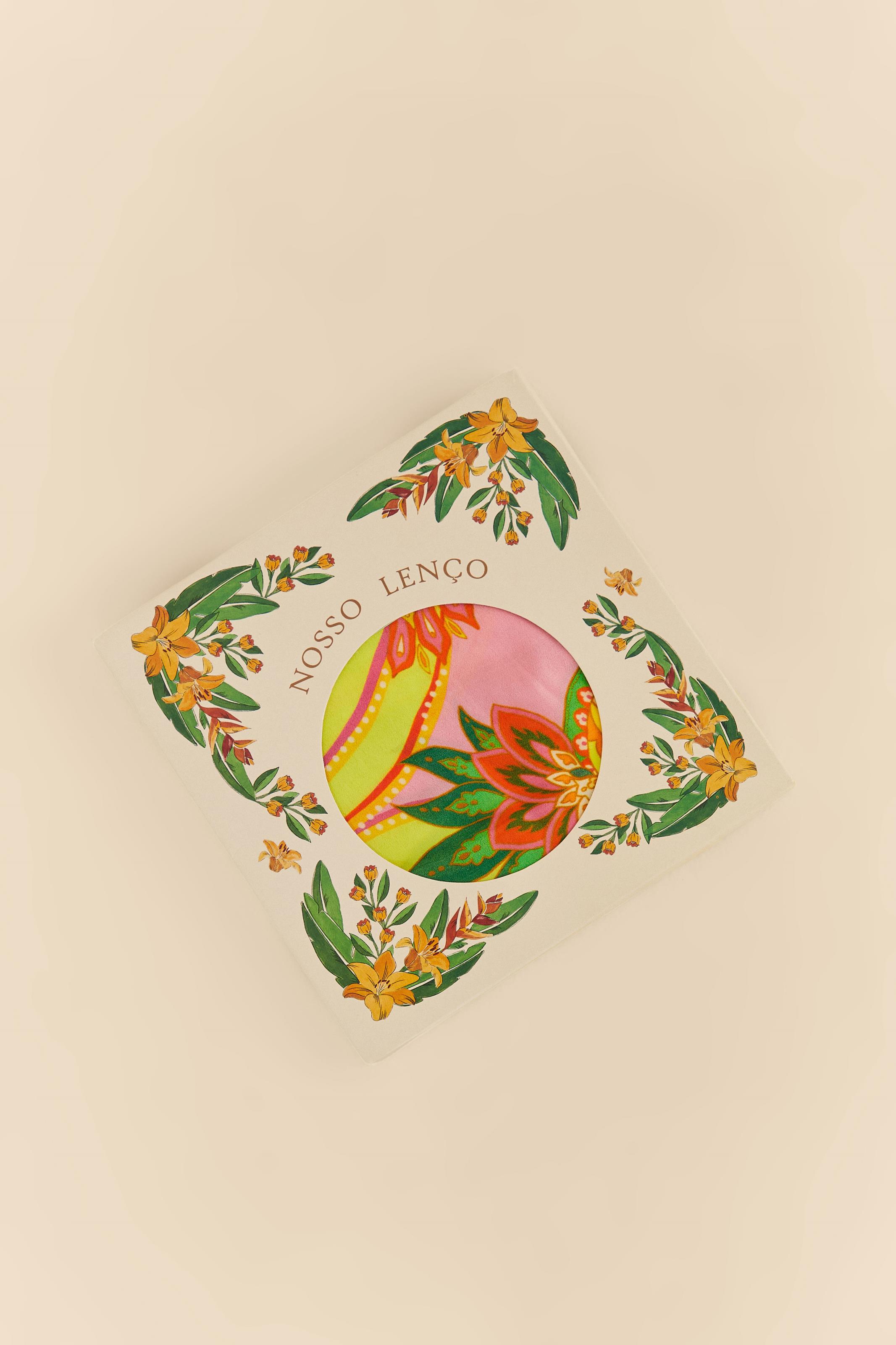 Lenço Estampado Tucanos Praianos
