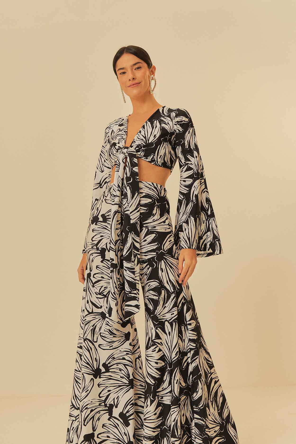Calça Estampada Nesgas Banana