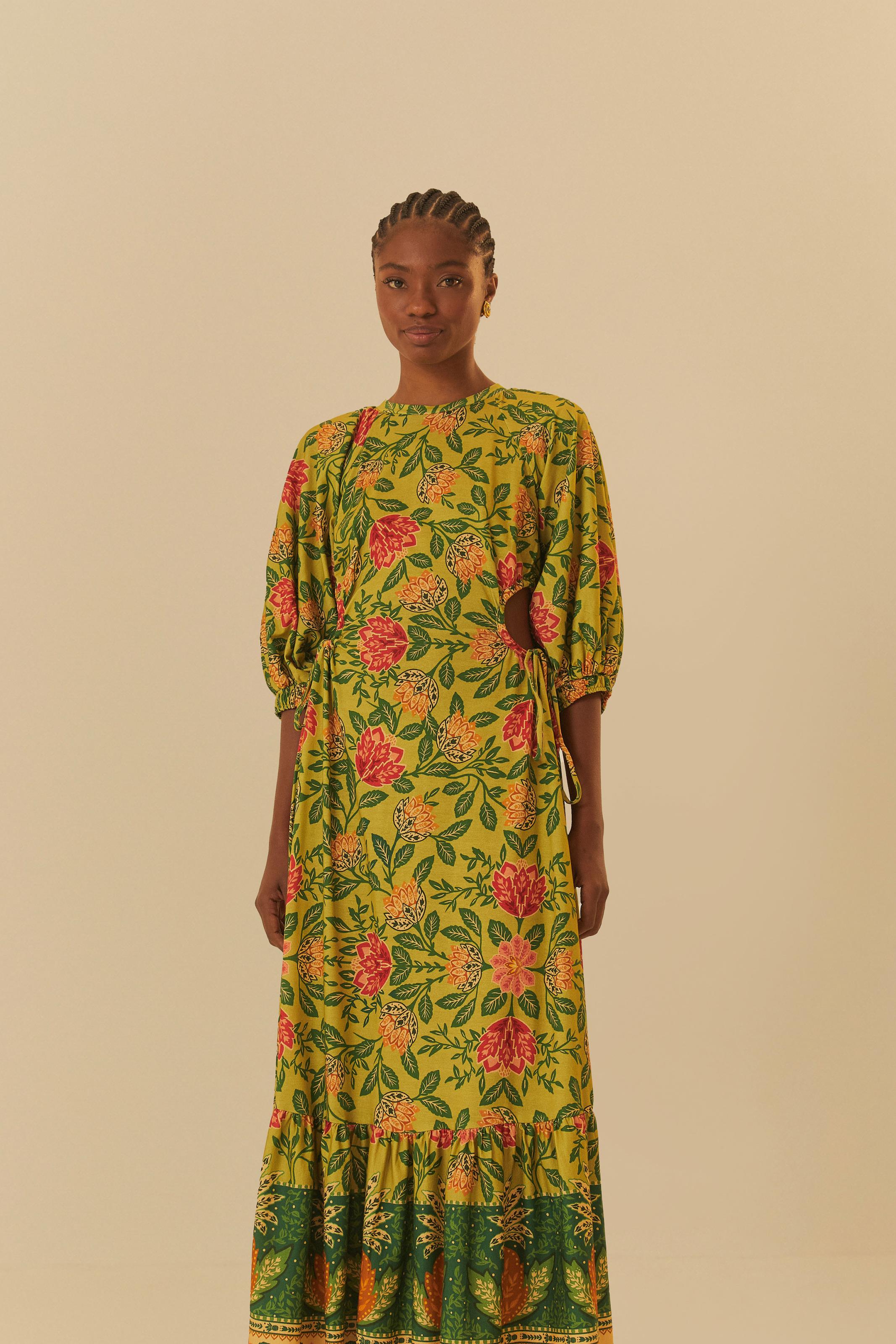 Vestido Cropped Estampado Terra Dos Abacaxis