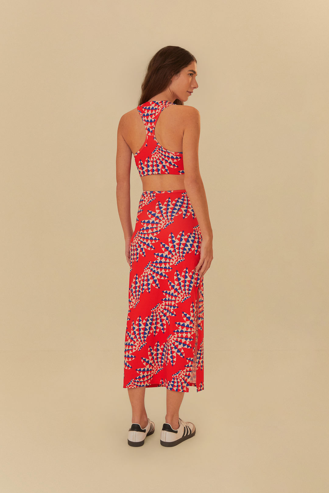 Vestido Adidas Psychedelic Wave Vermelho