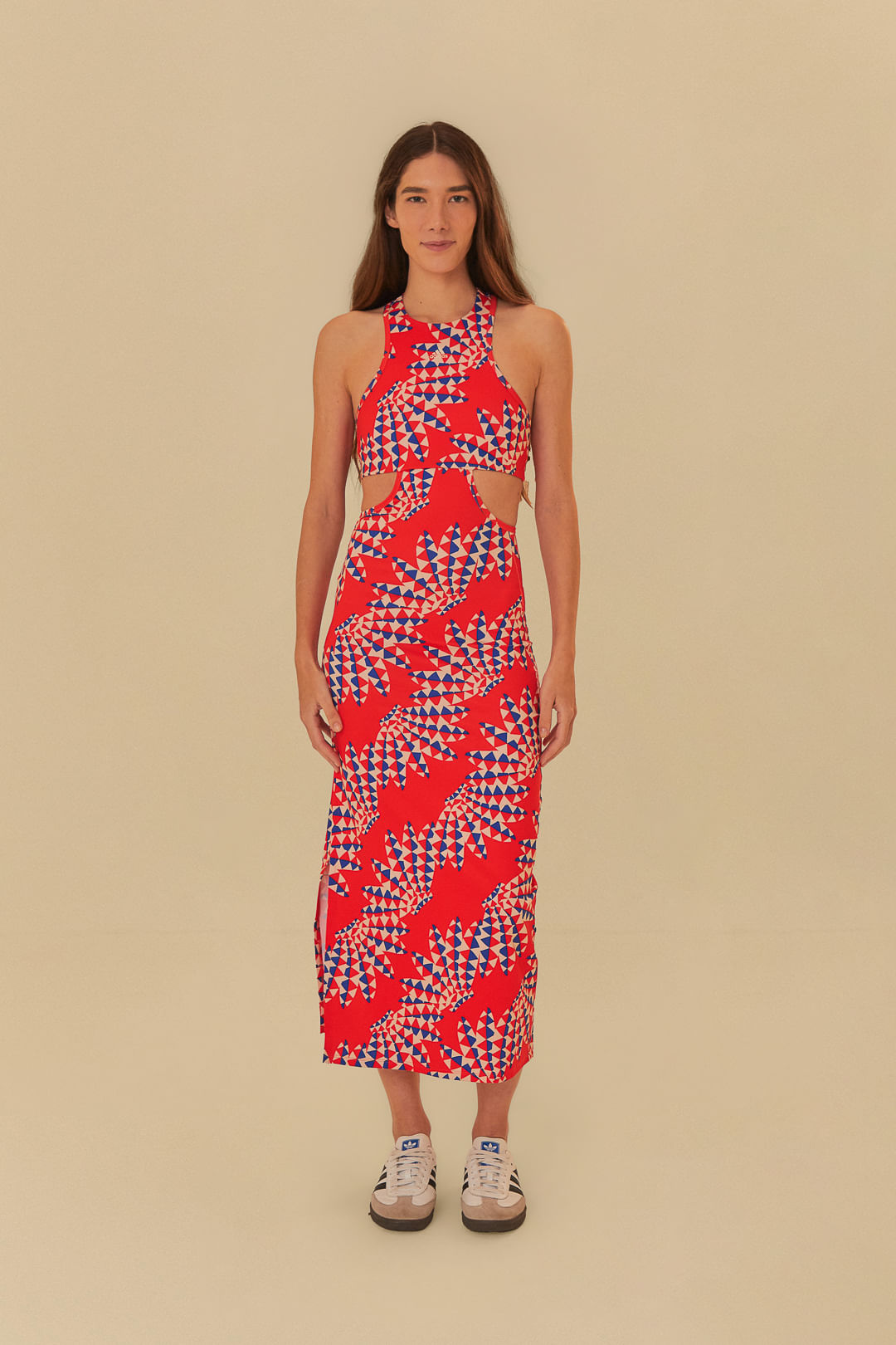 Vestido Adidas Psychedelic Wave Vermelho