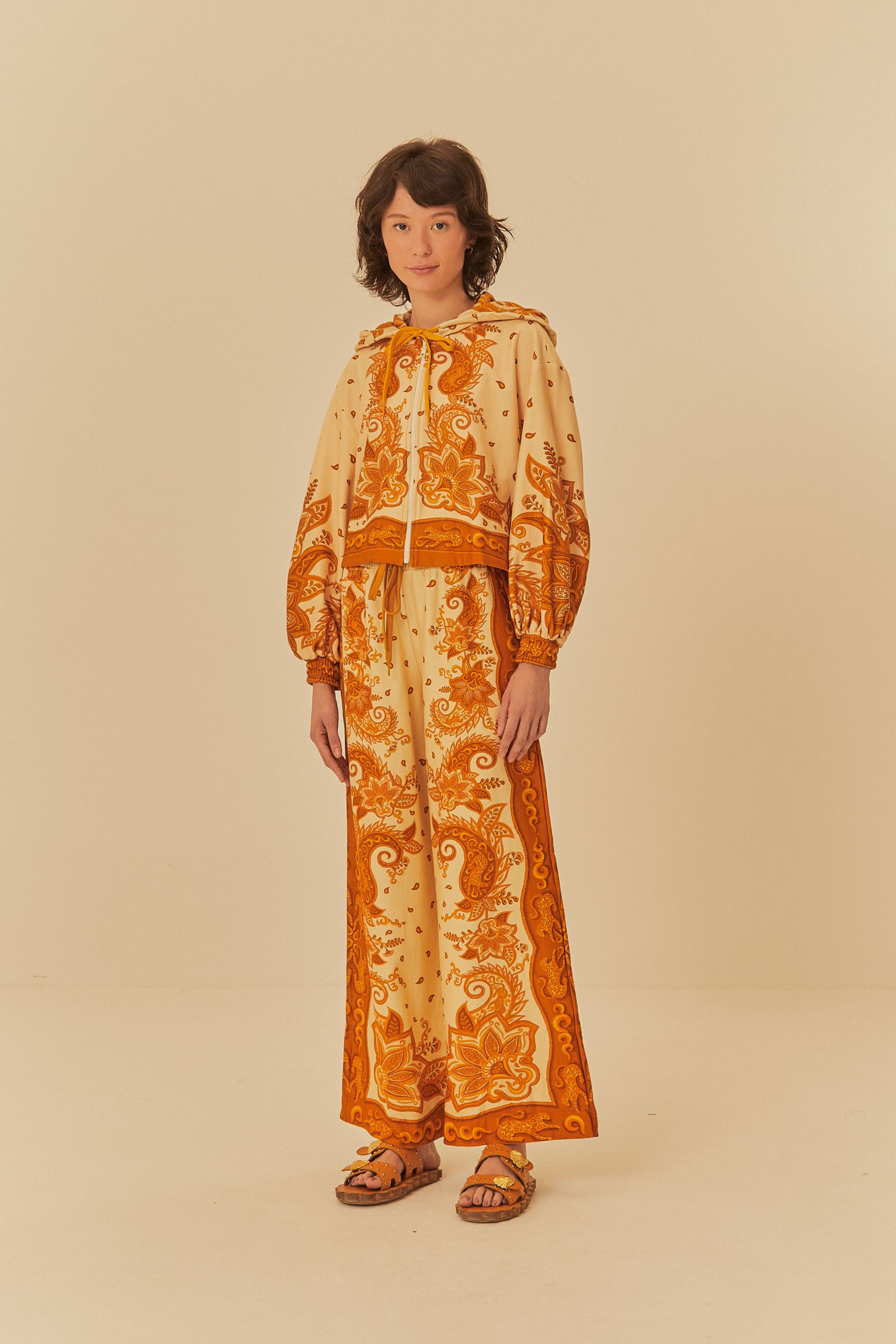 Calça Localizada Paisley Onça
