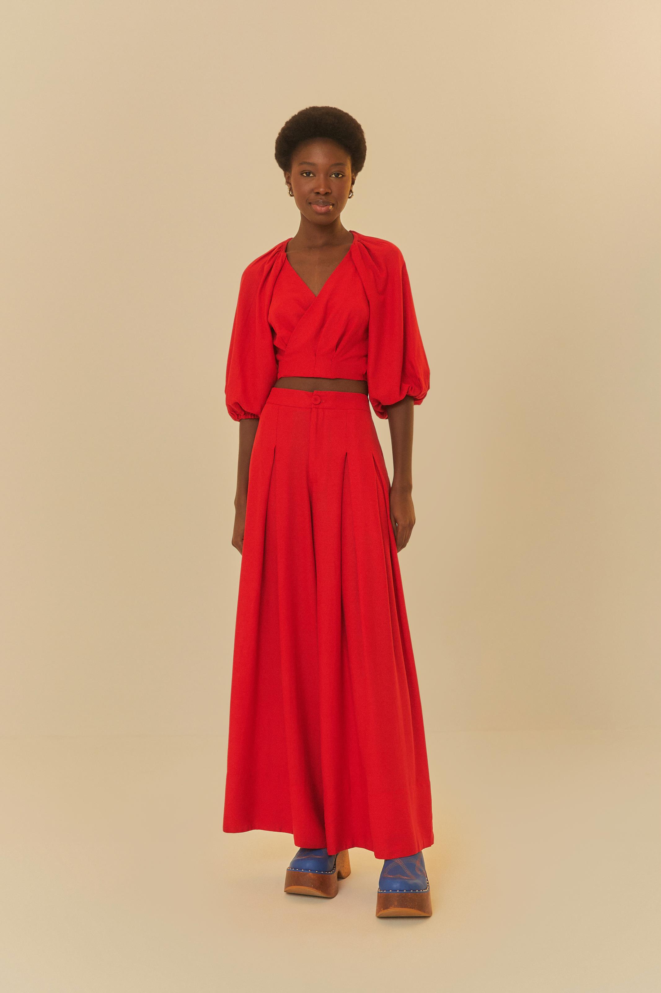Blusa Transpasse Mangas