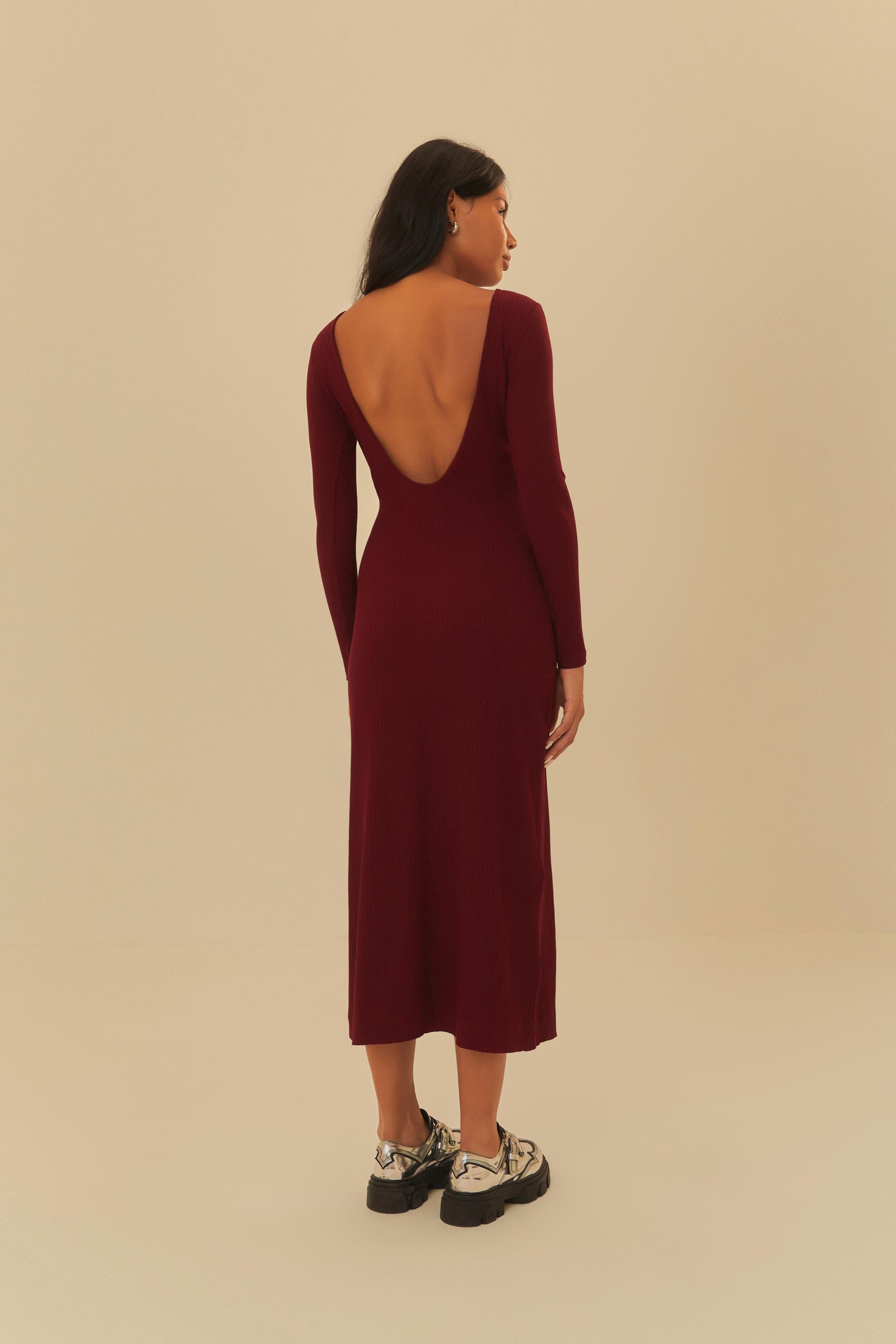 Vestido Decote u Costas