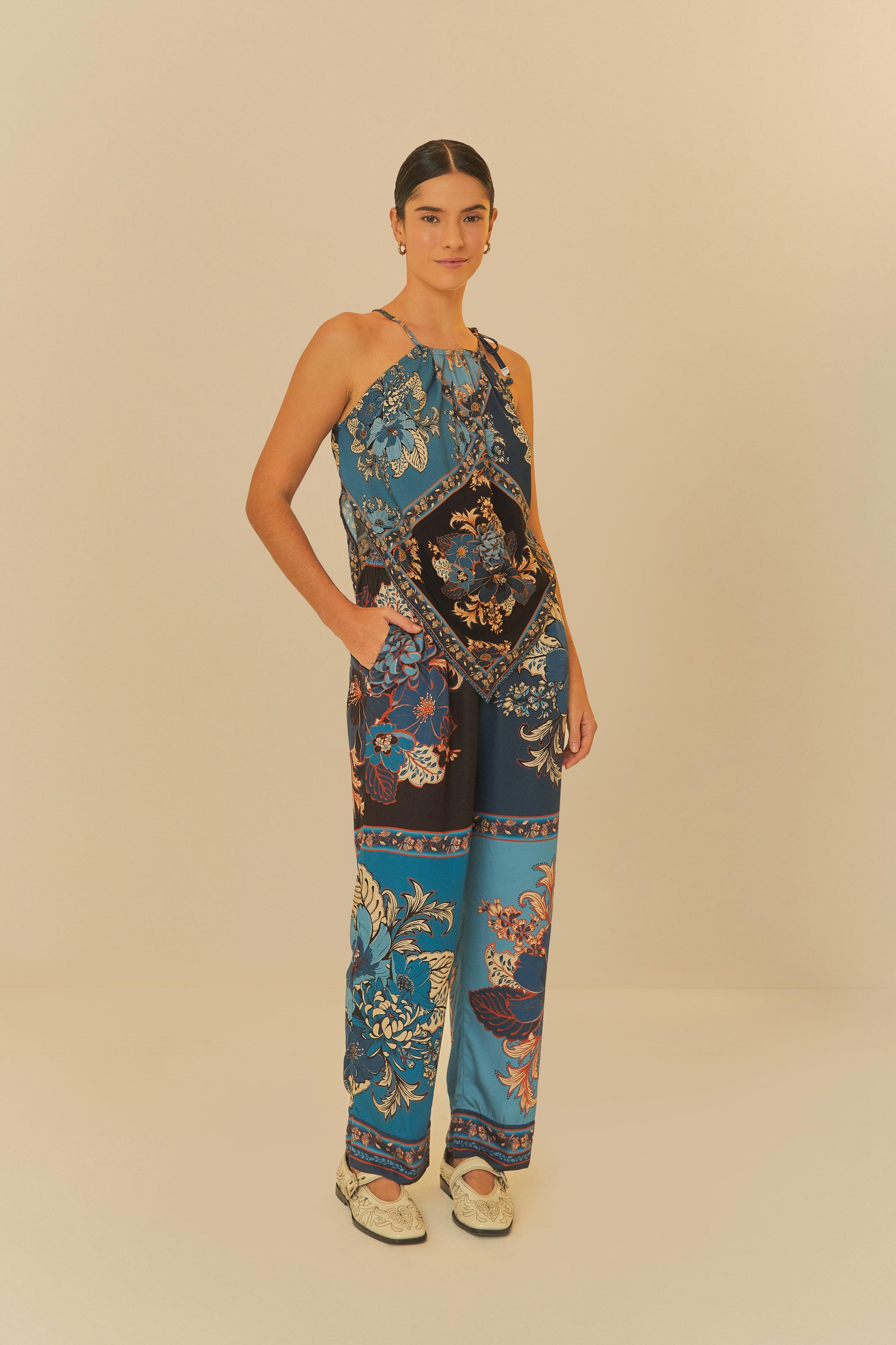 Regata Pontas Estampada Dália