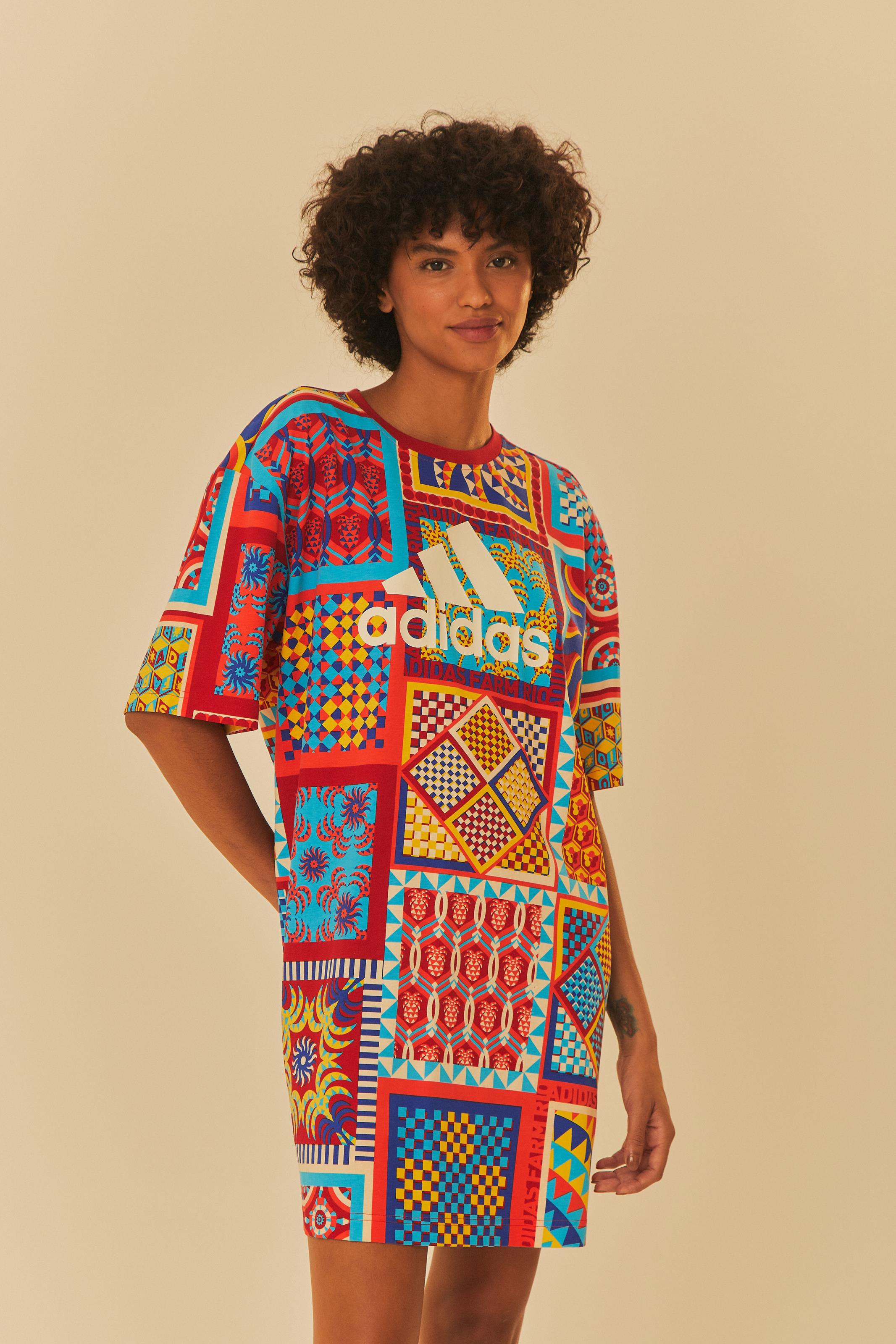 Vestido Adidas Solar Kaleidoscope Azul