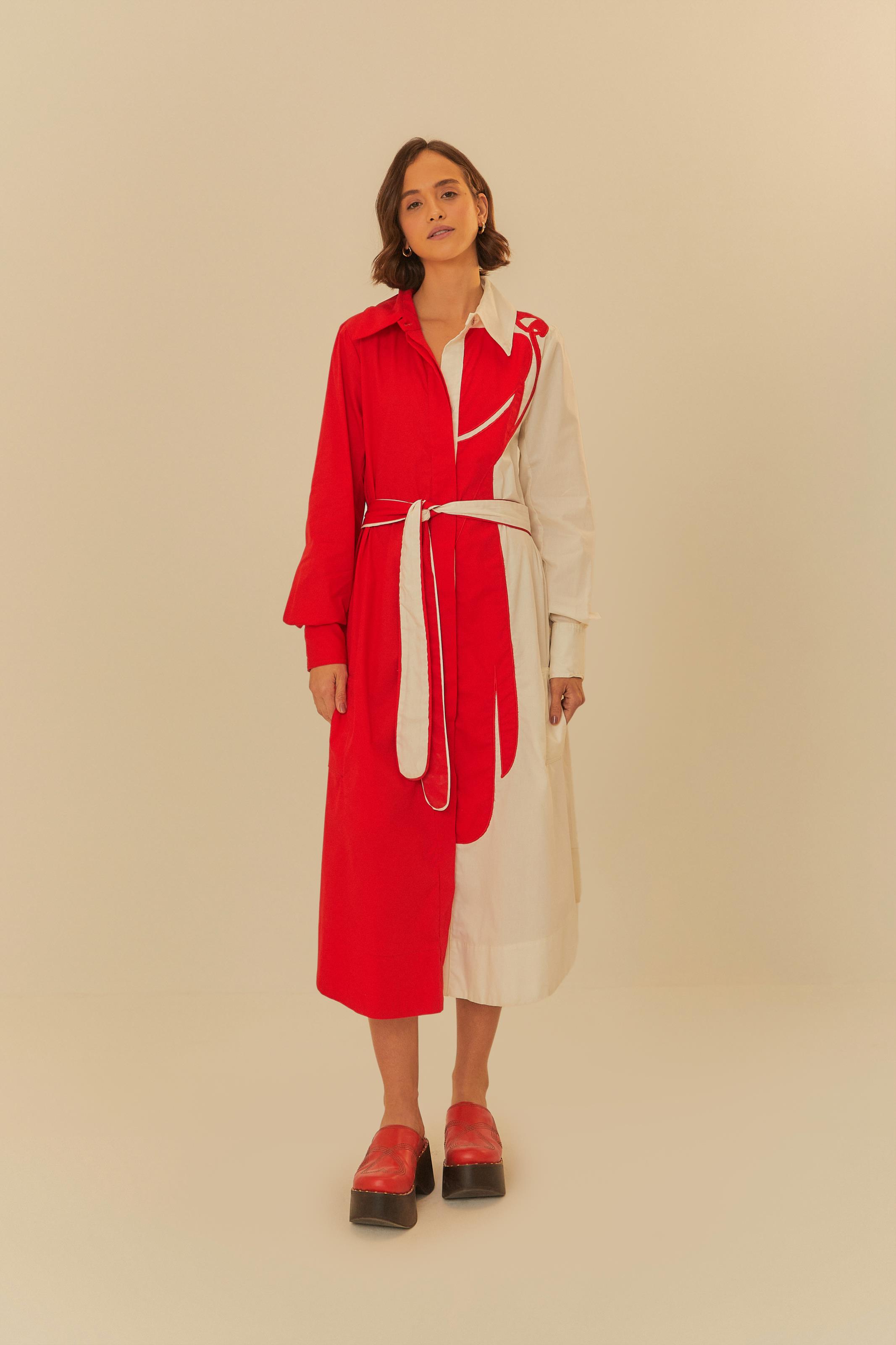 Vestido Chemise Cutwork Arara