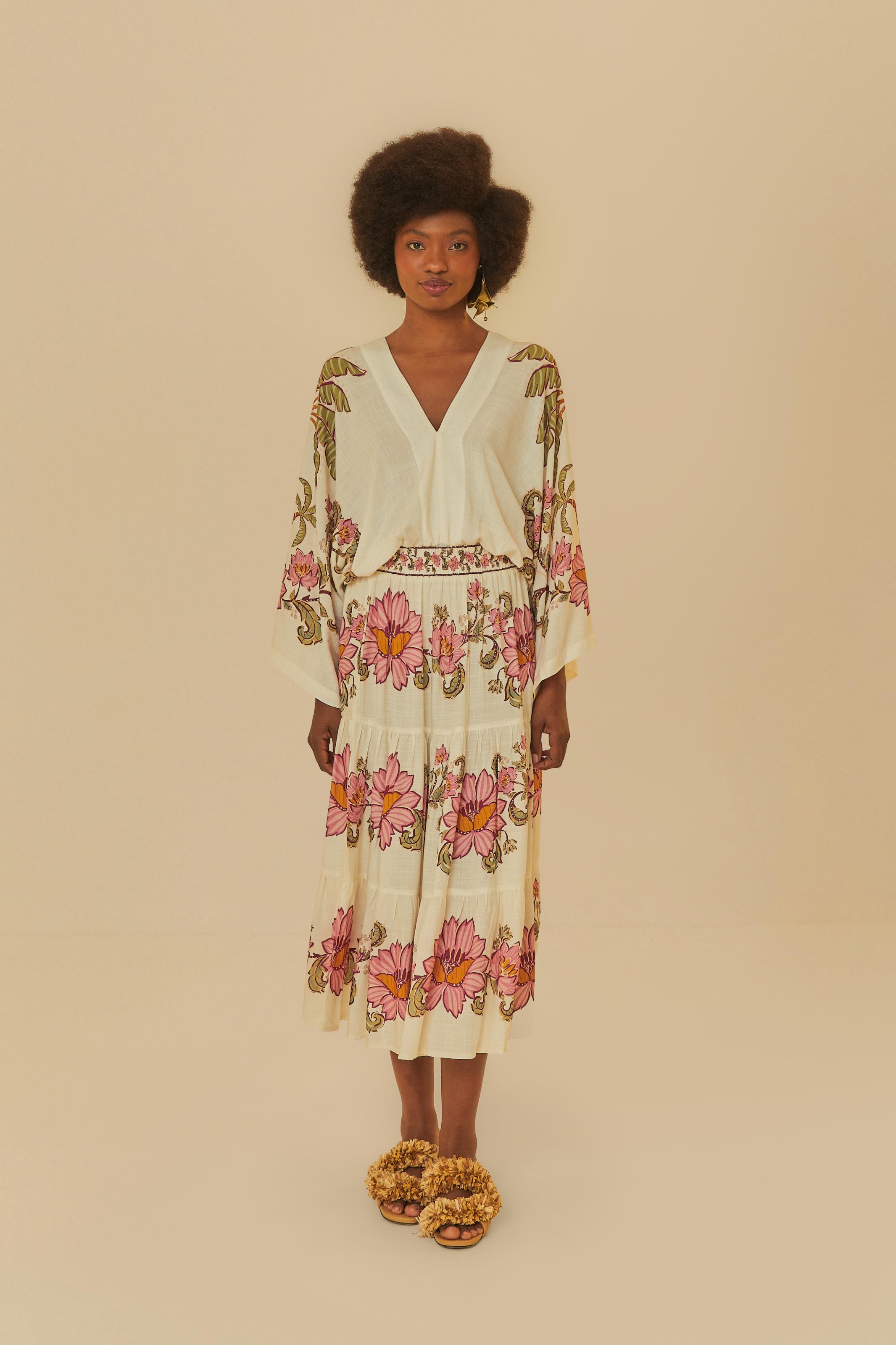 Saia Estampada Ravenala
