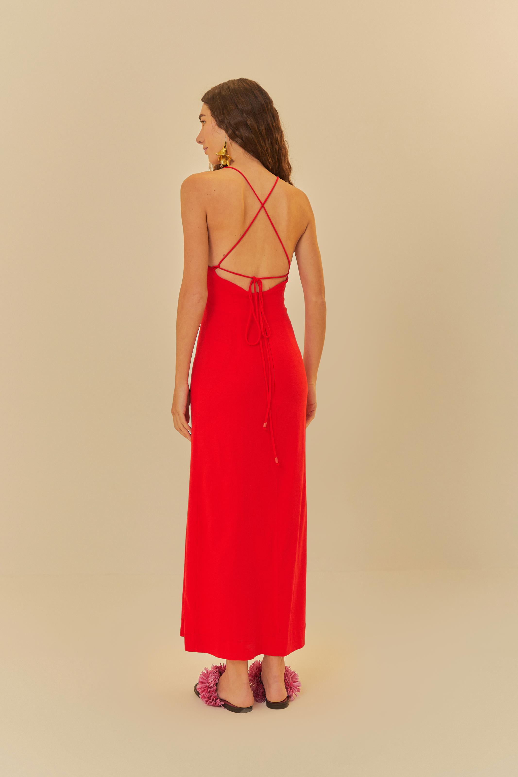 Vestido Reto Alcinhas