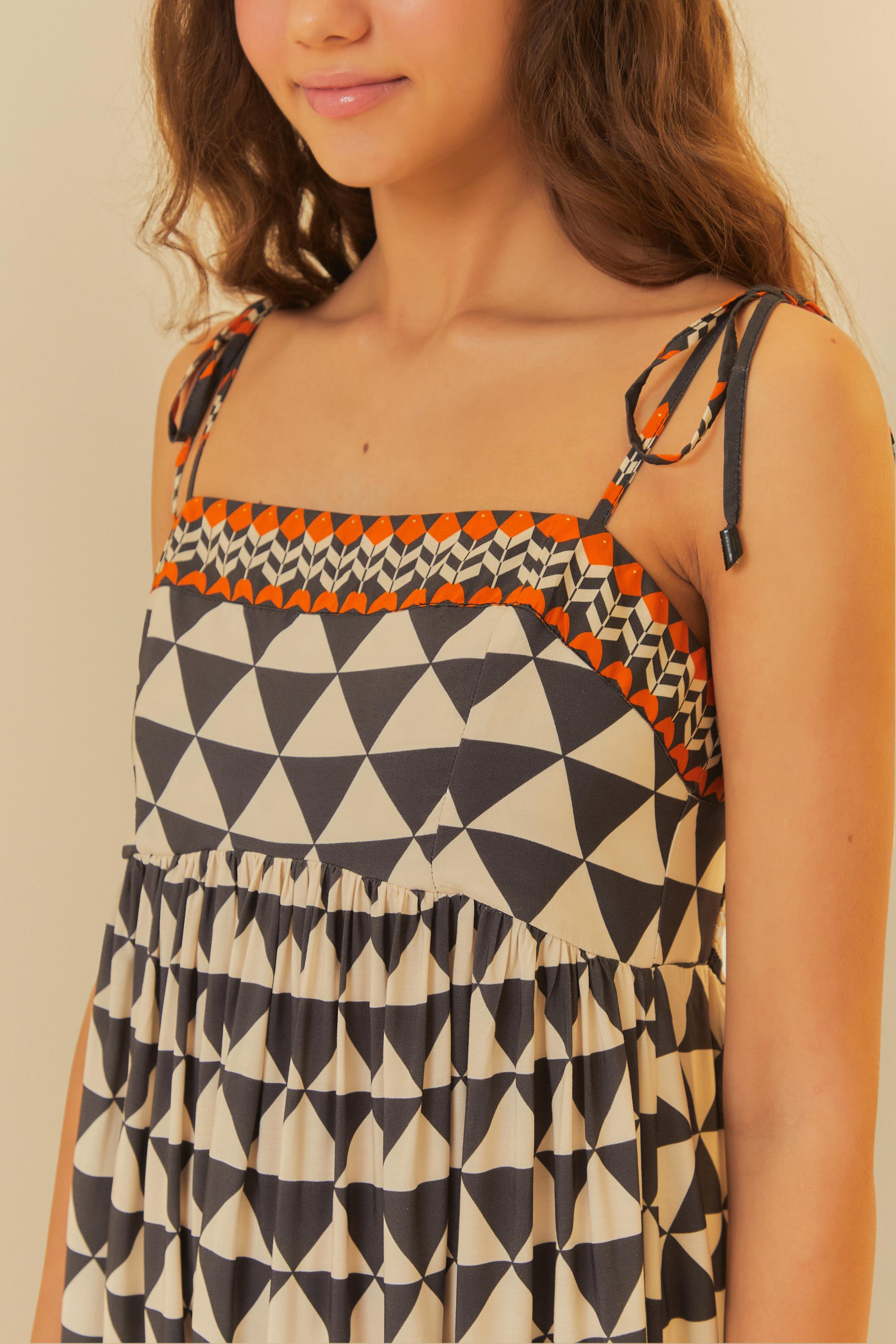 Vestido Estampado Tambaqui Gráfico