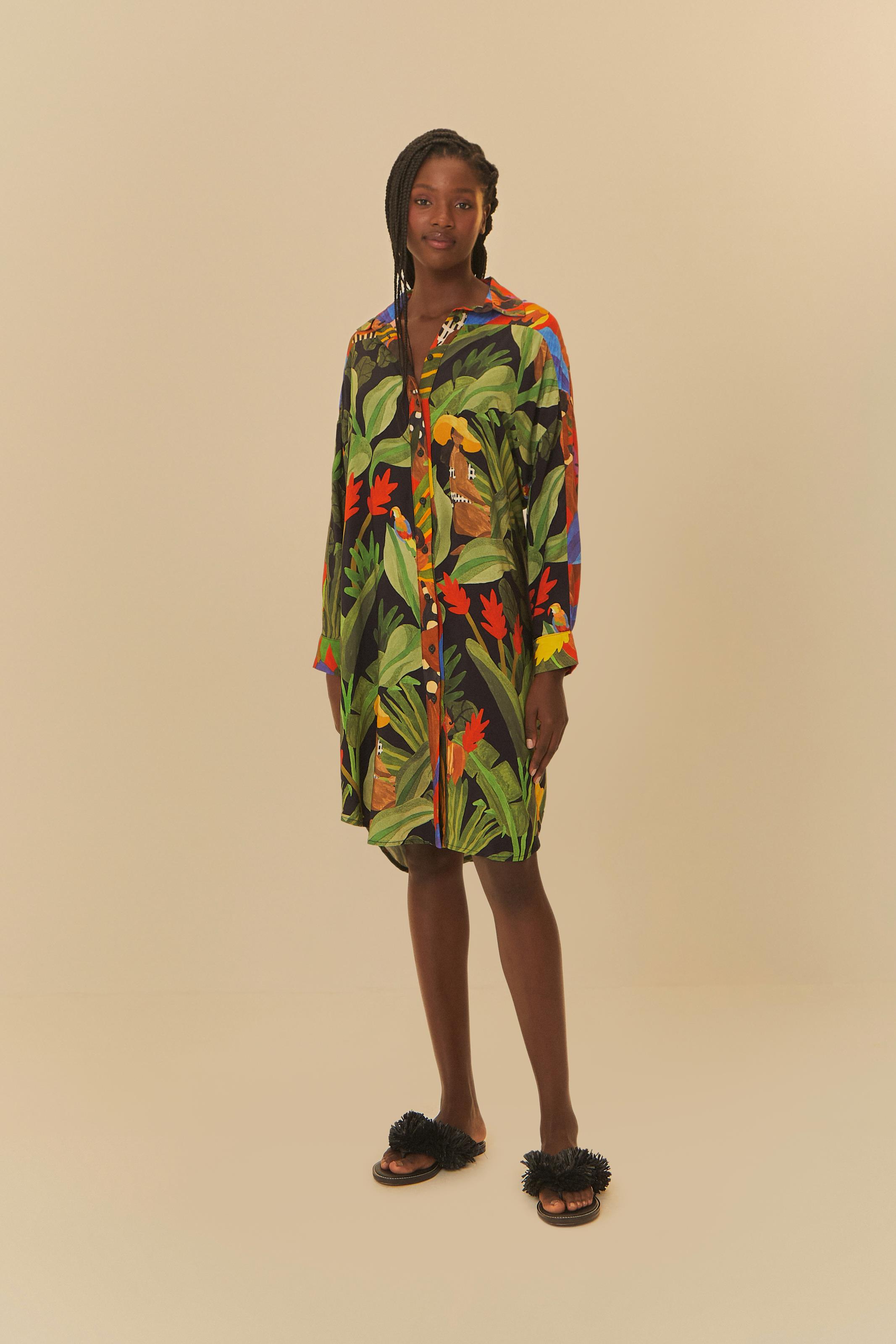 Camisa Estampada Beleza Tropical