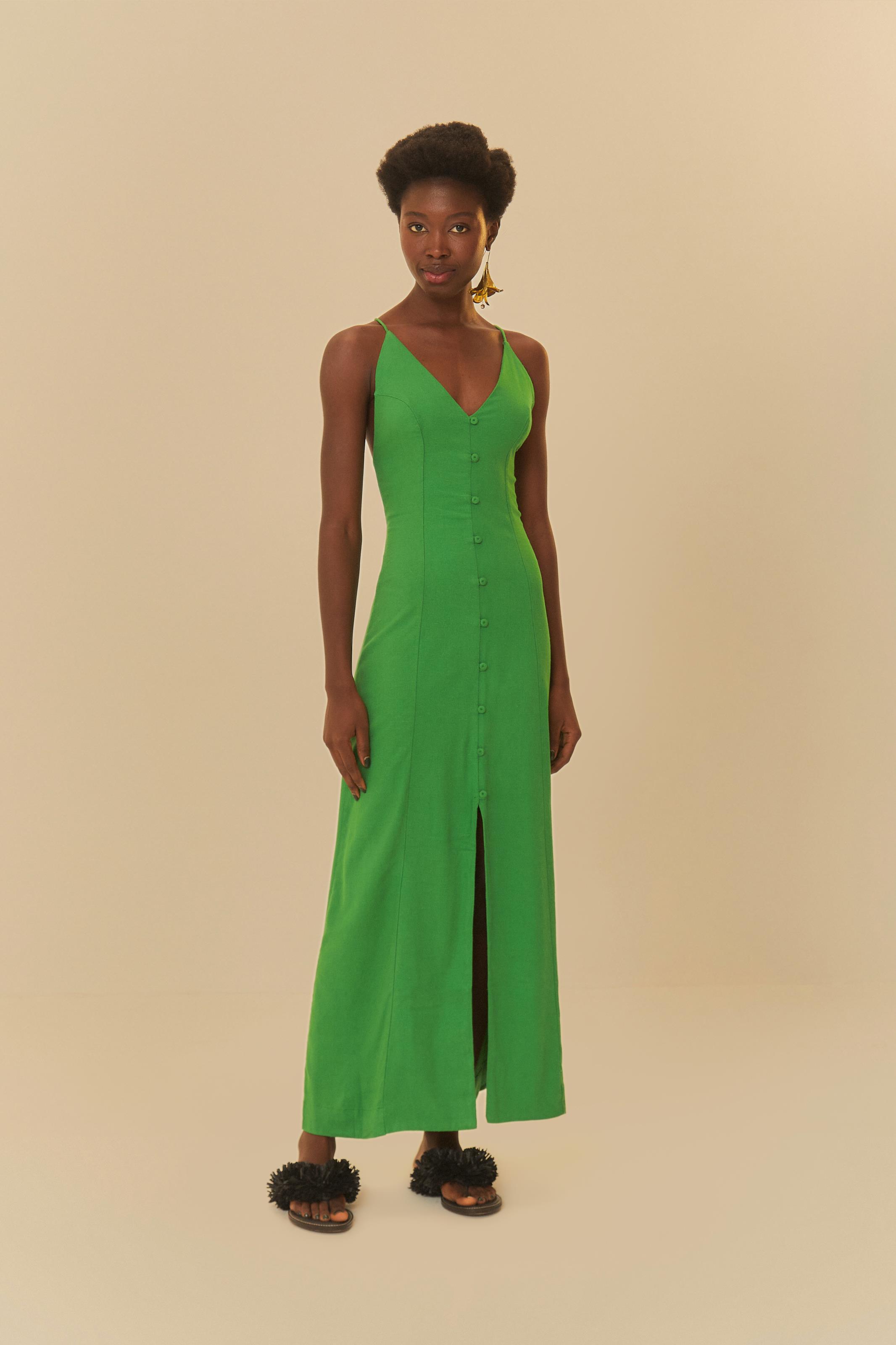 Vestido Reto Alcinhas