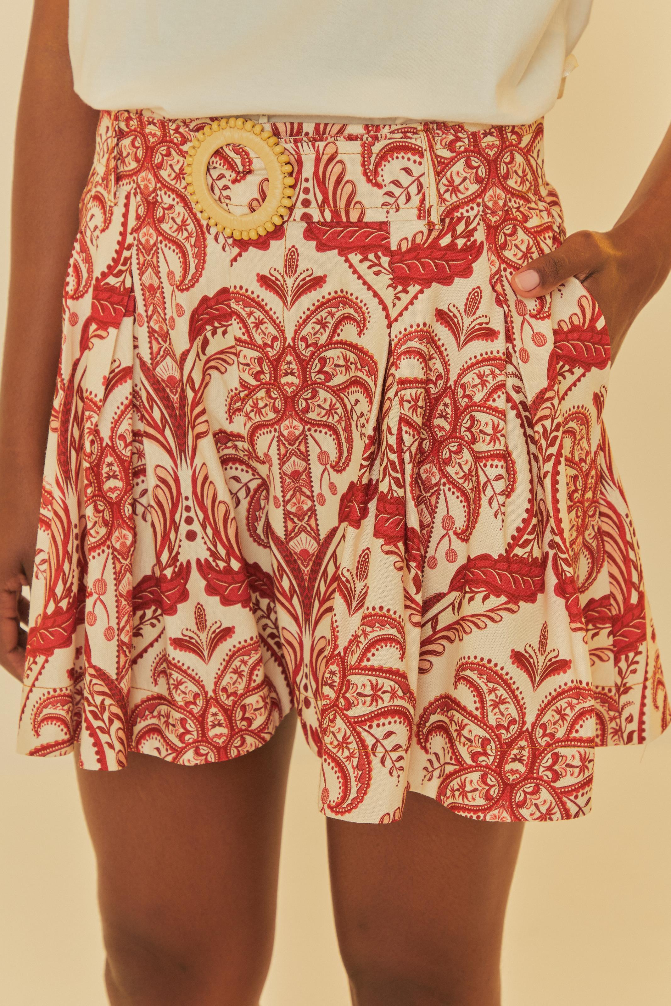 Short Estampado Camafeu Tropical