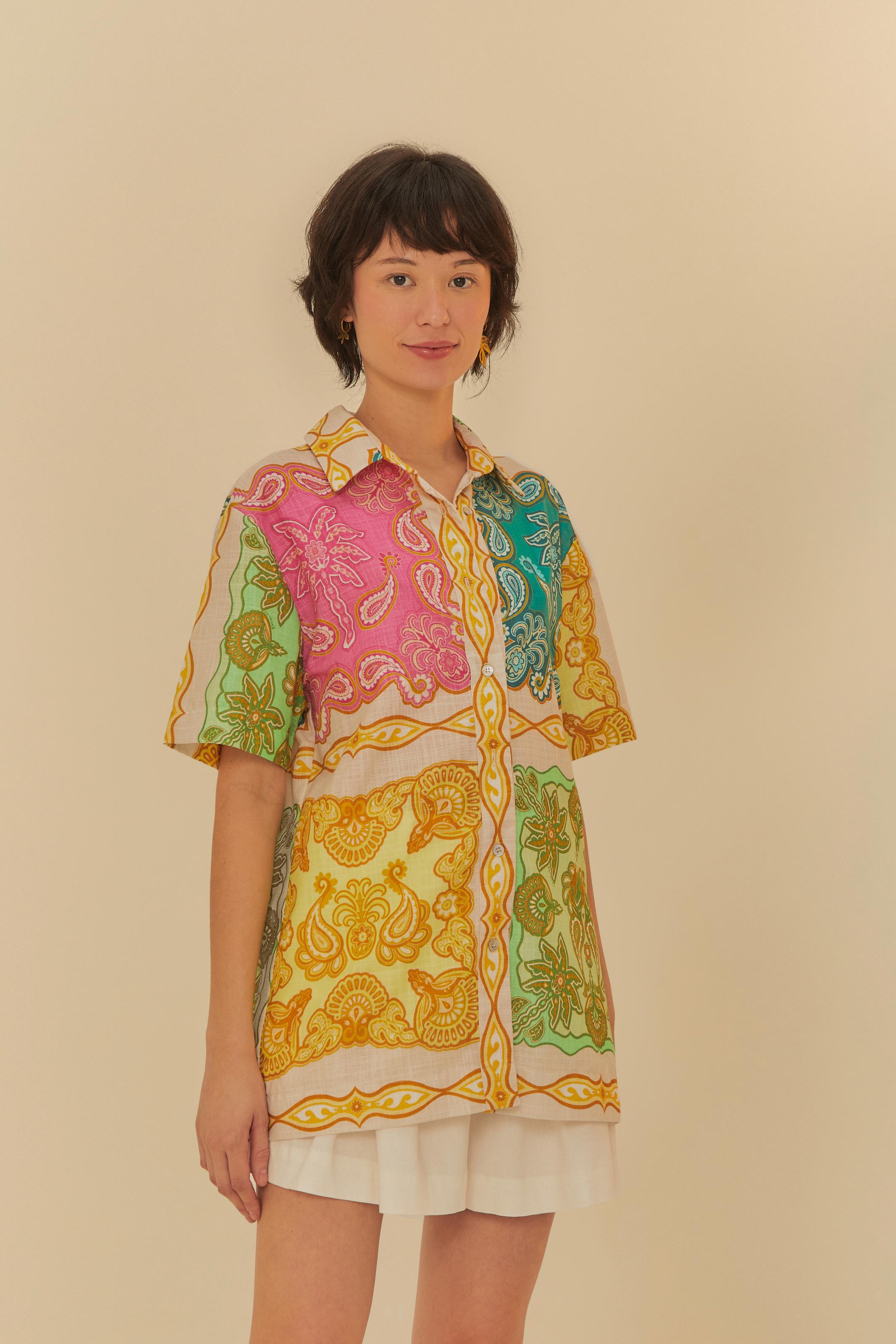 Camisa Uni Estampada Doce Manhã