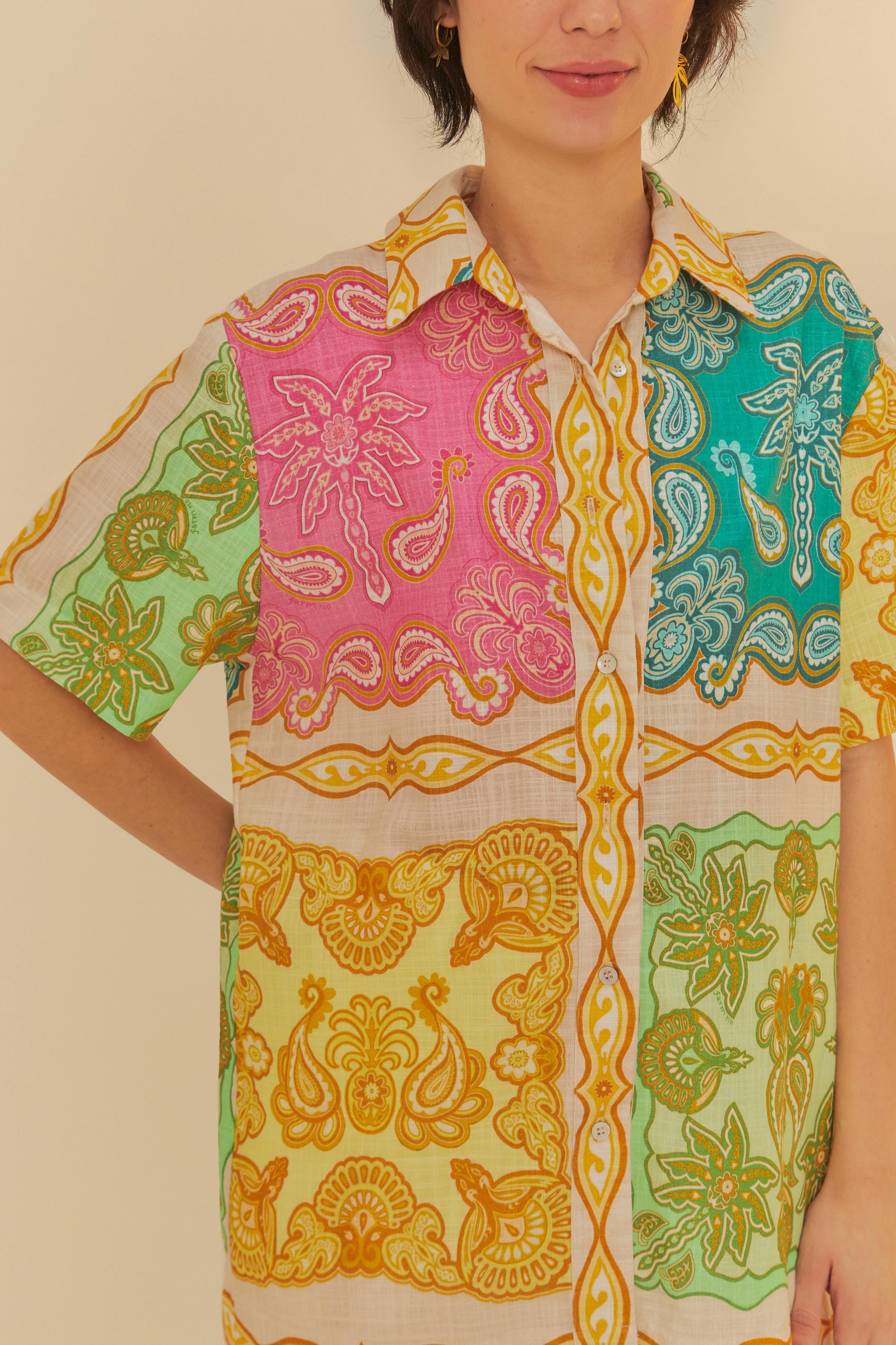 Camisa Uni Estampada Doce Manhã