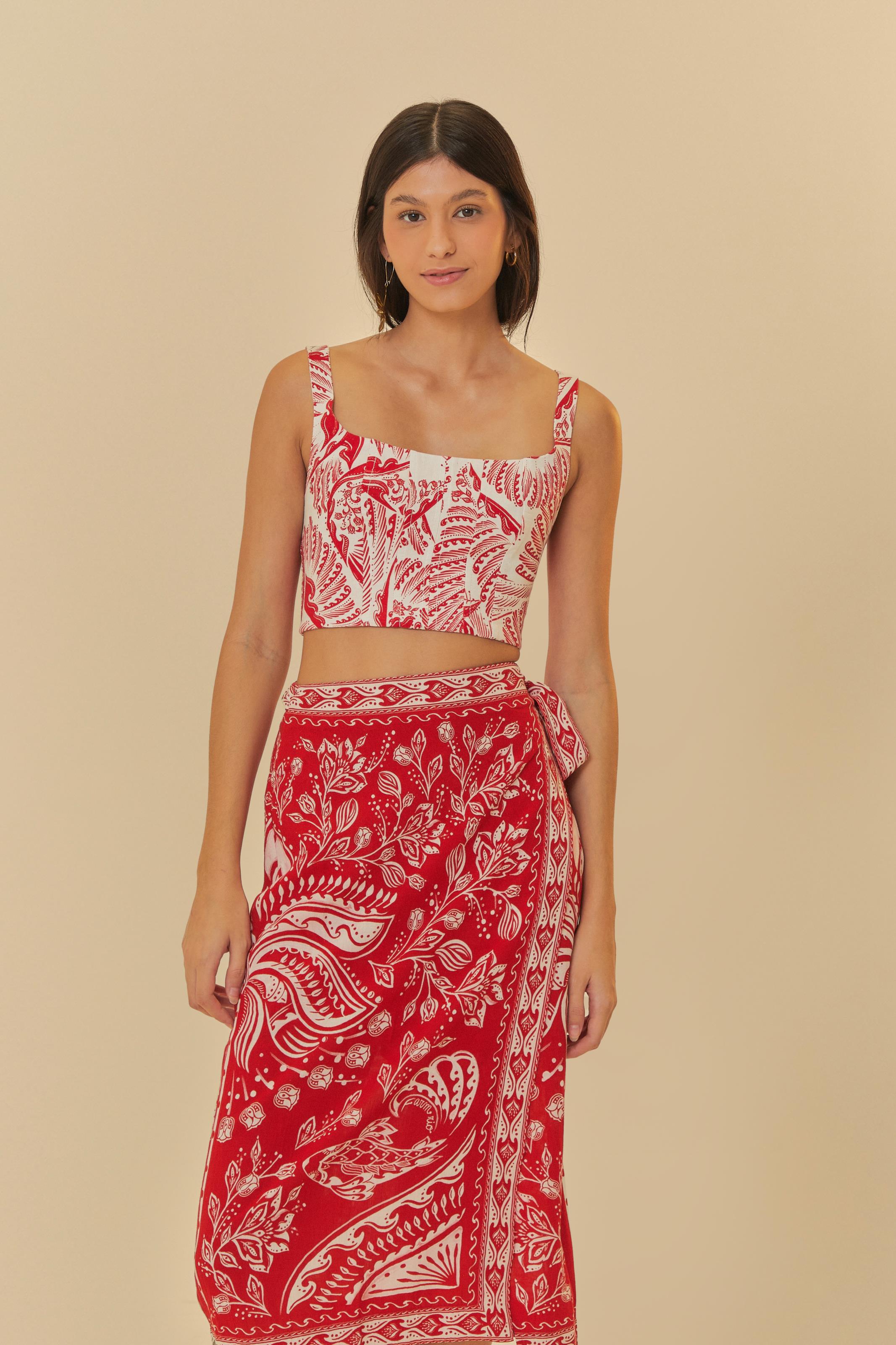 Farm Saia Pareo Curta Farm Saia Pareo Amonita Bege